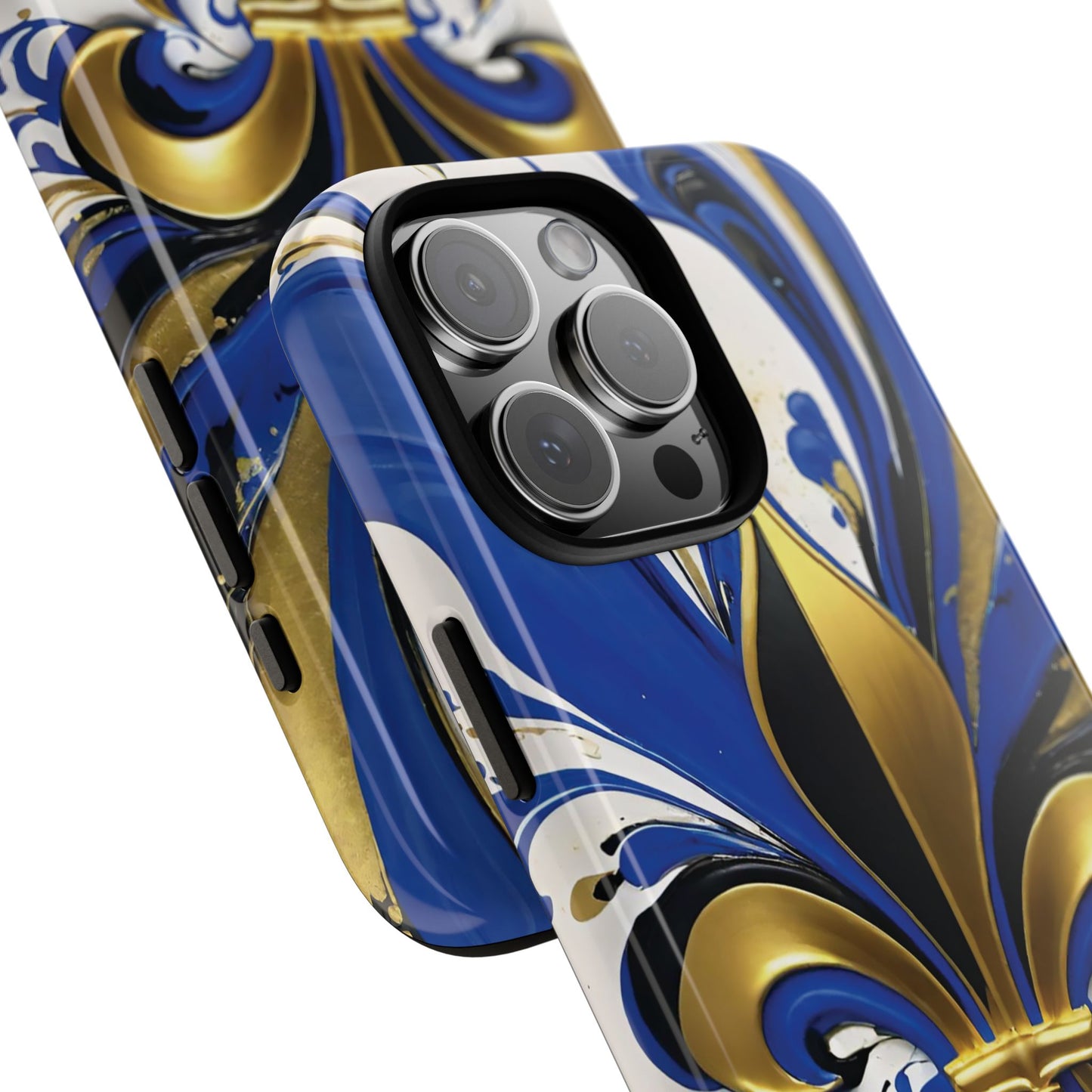 Blue and Gold Fleur-de-Lis 01