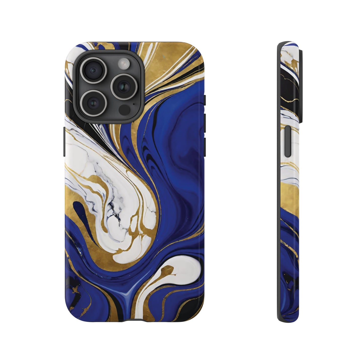 Blue and Gold Swirl 01