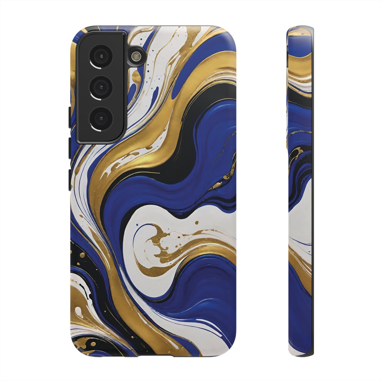 Blue and Gold Swirl 02