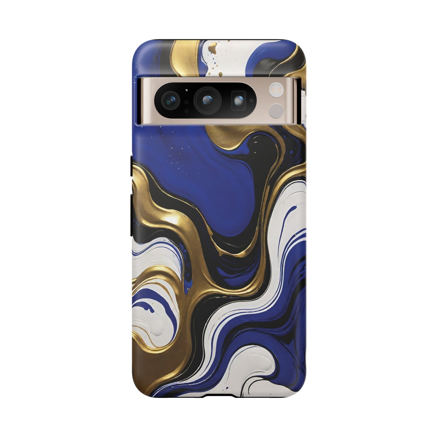 Blue and Gold Swirl 03