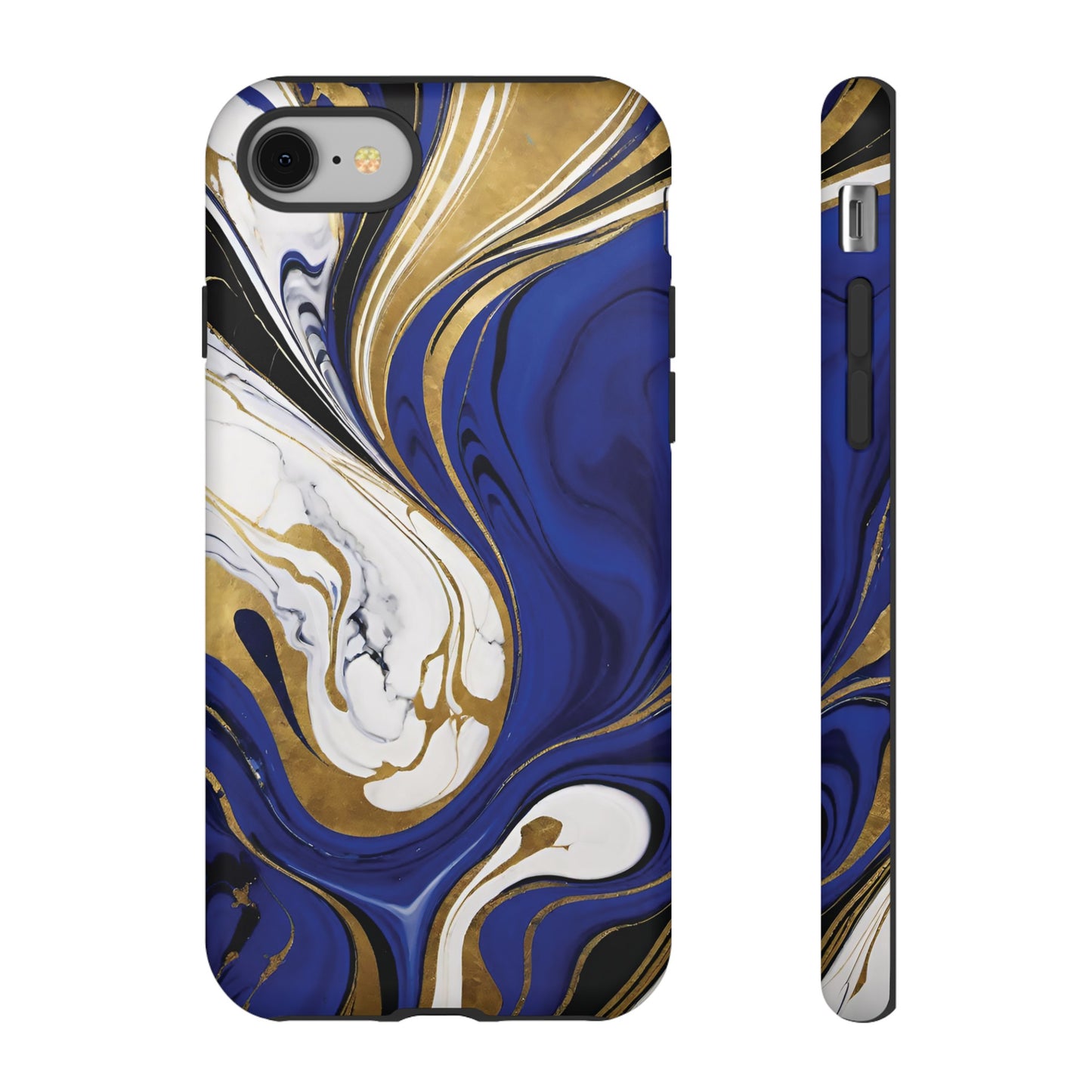 Blue and Gold Swirl 01