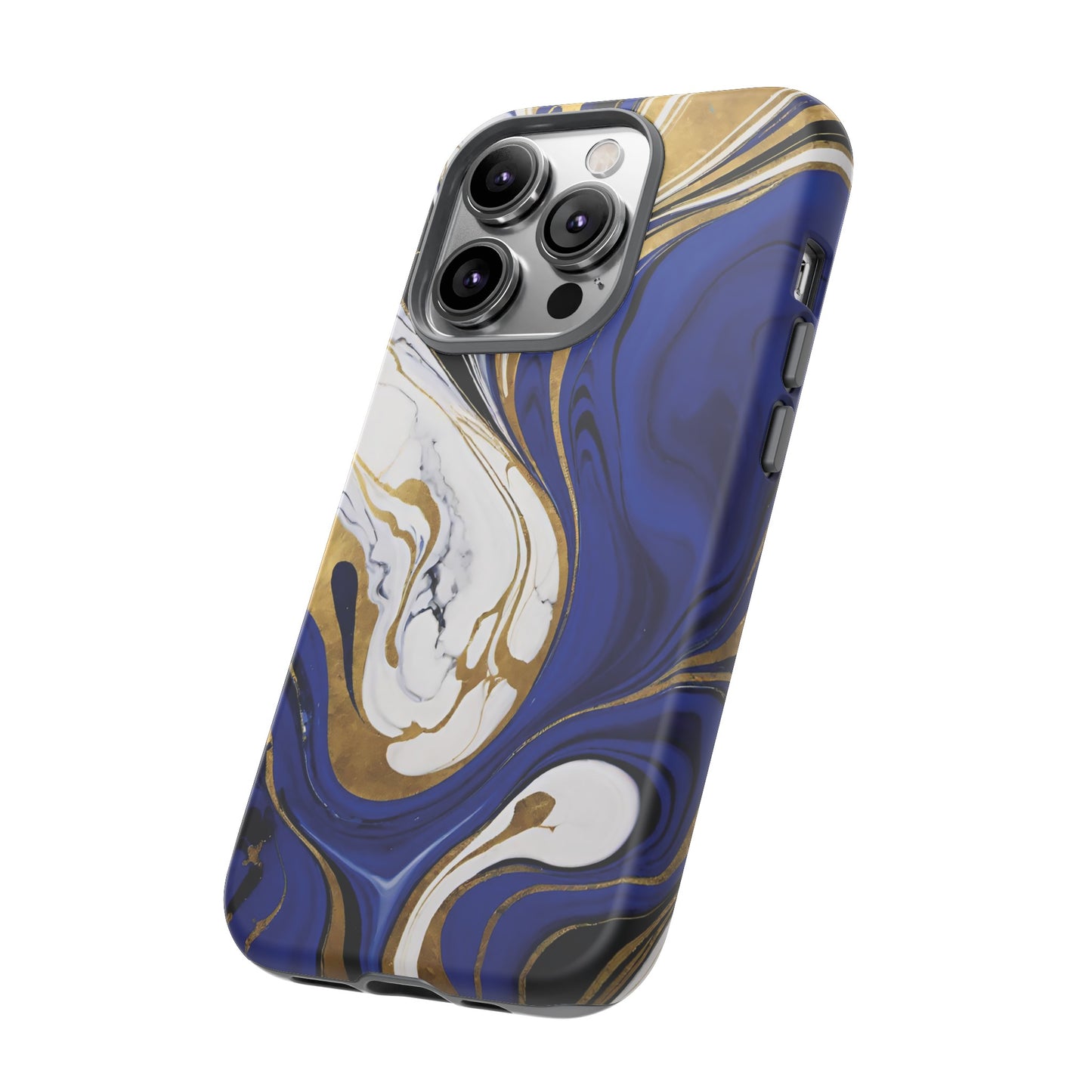 Blue and Gold Swirl 01
