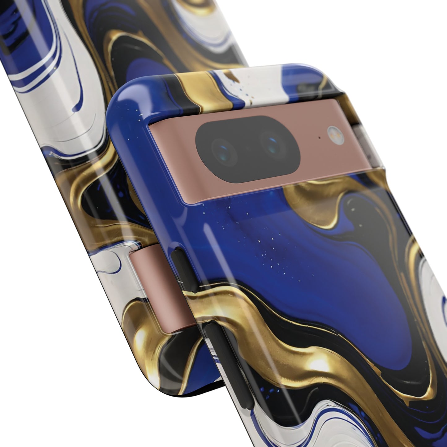 Blue and Gold Swirl 03
