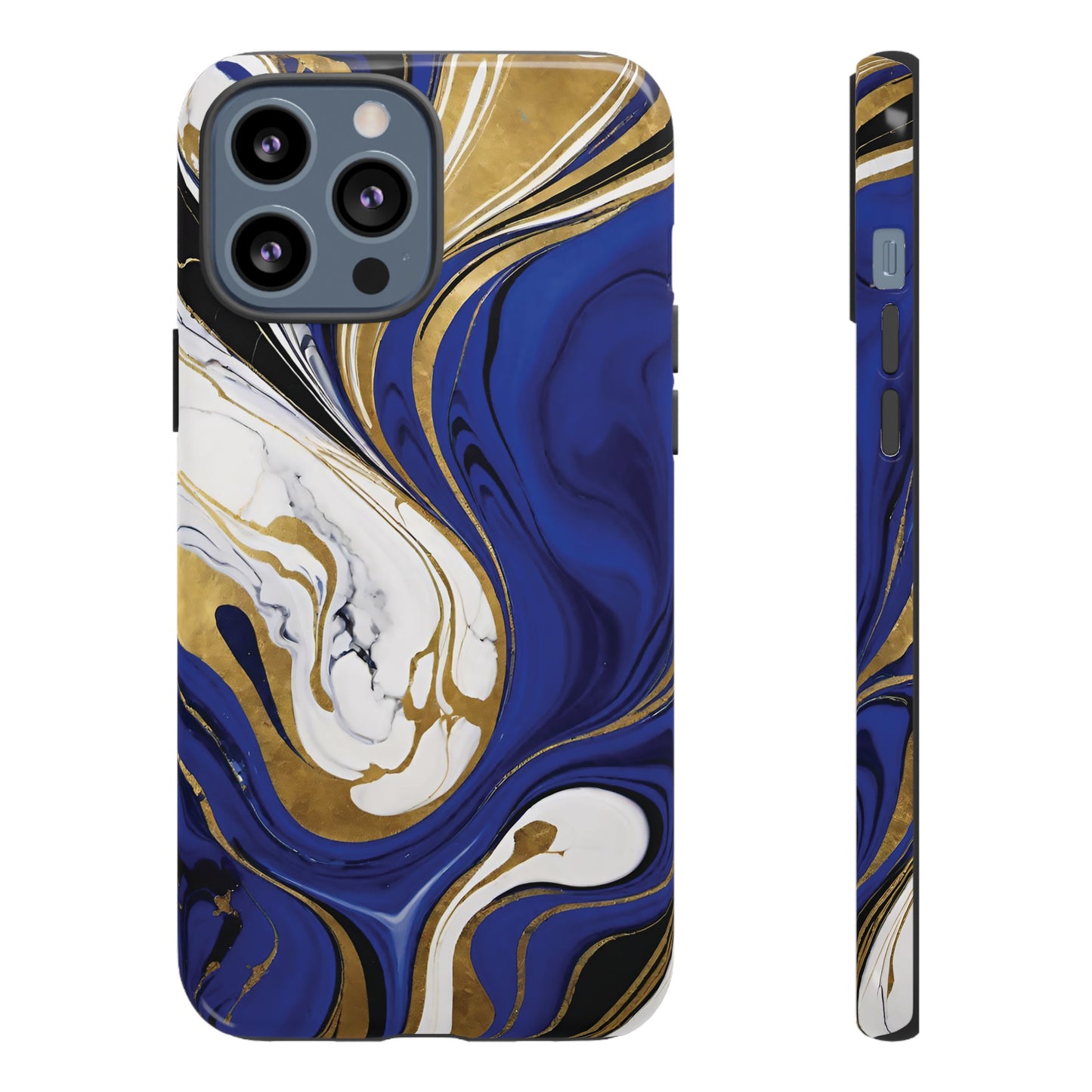 Blue and Gold Swirl 01