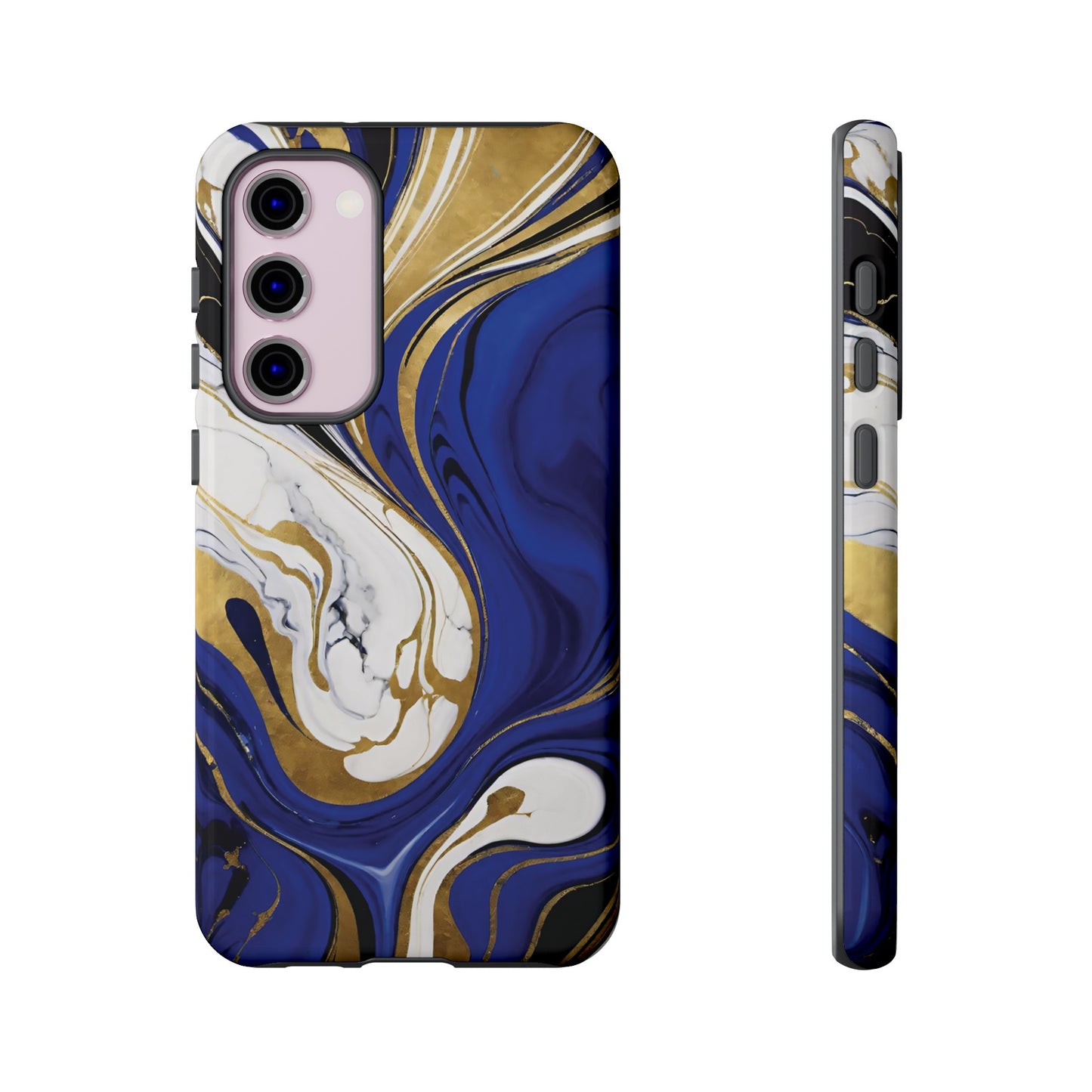 Blue and Gold Swirl 01