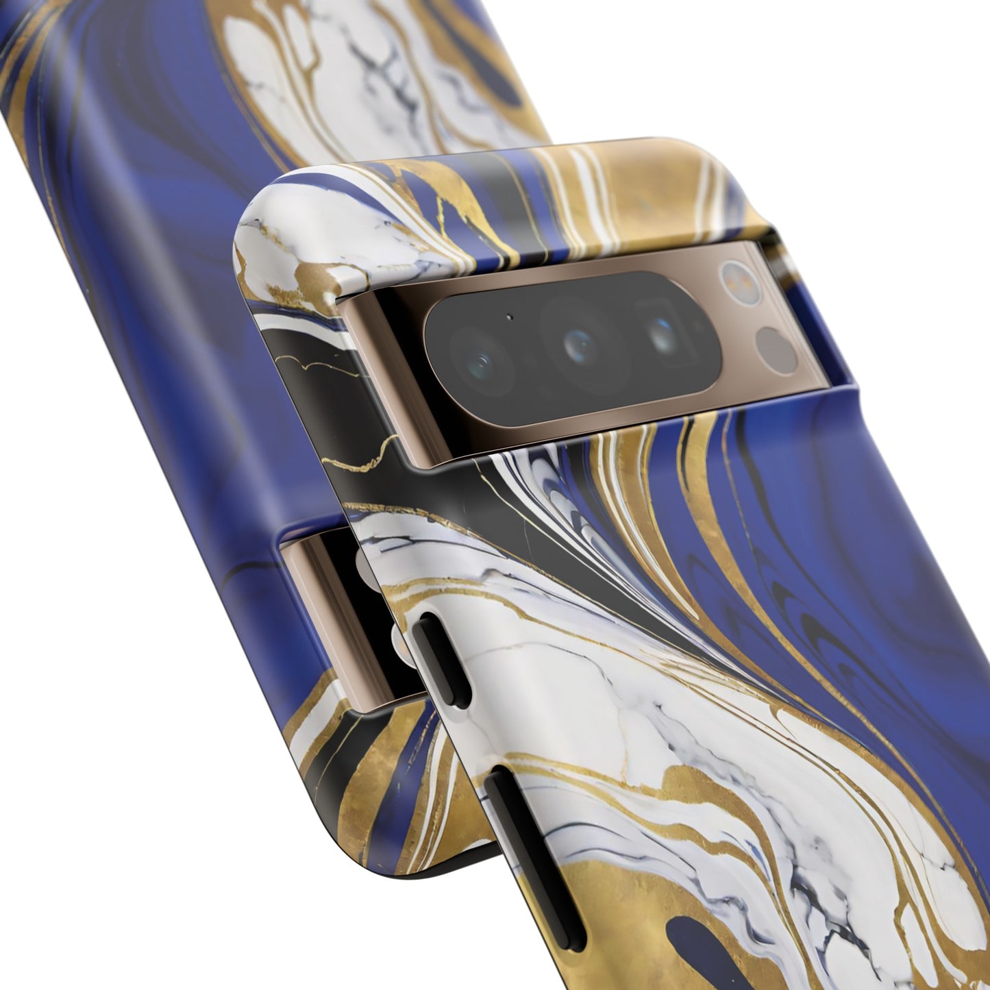 Blue and Gold Swirl 01