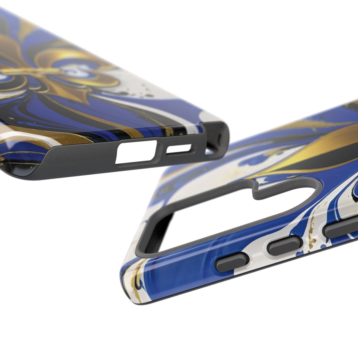 Blue and Gold Fleur-de-Lis 01