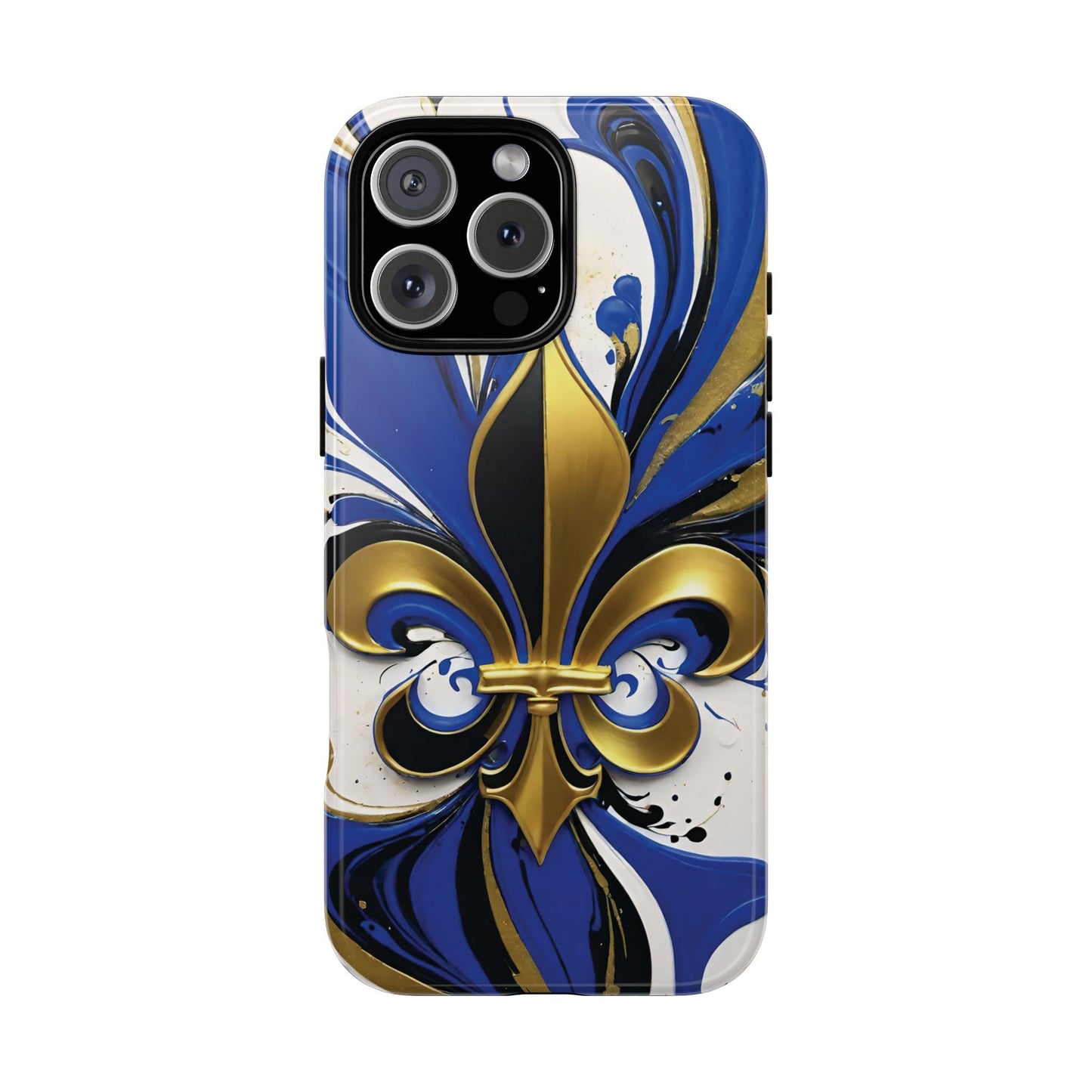 Blue and Gold Fleur-de-Lis 01