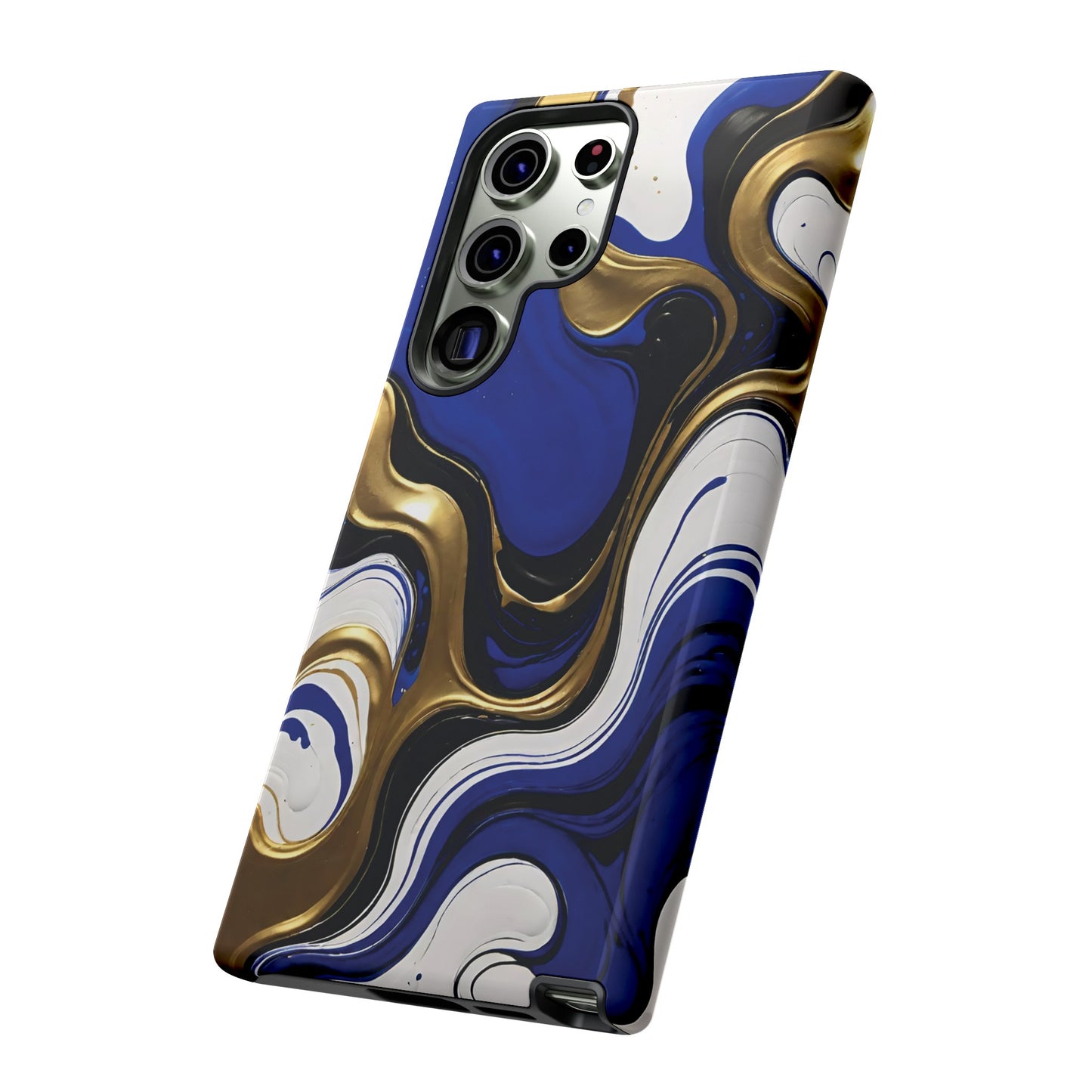 Blue and Gold Swirl 03