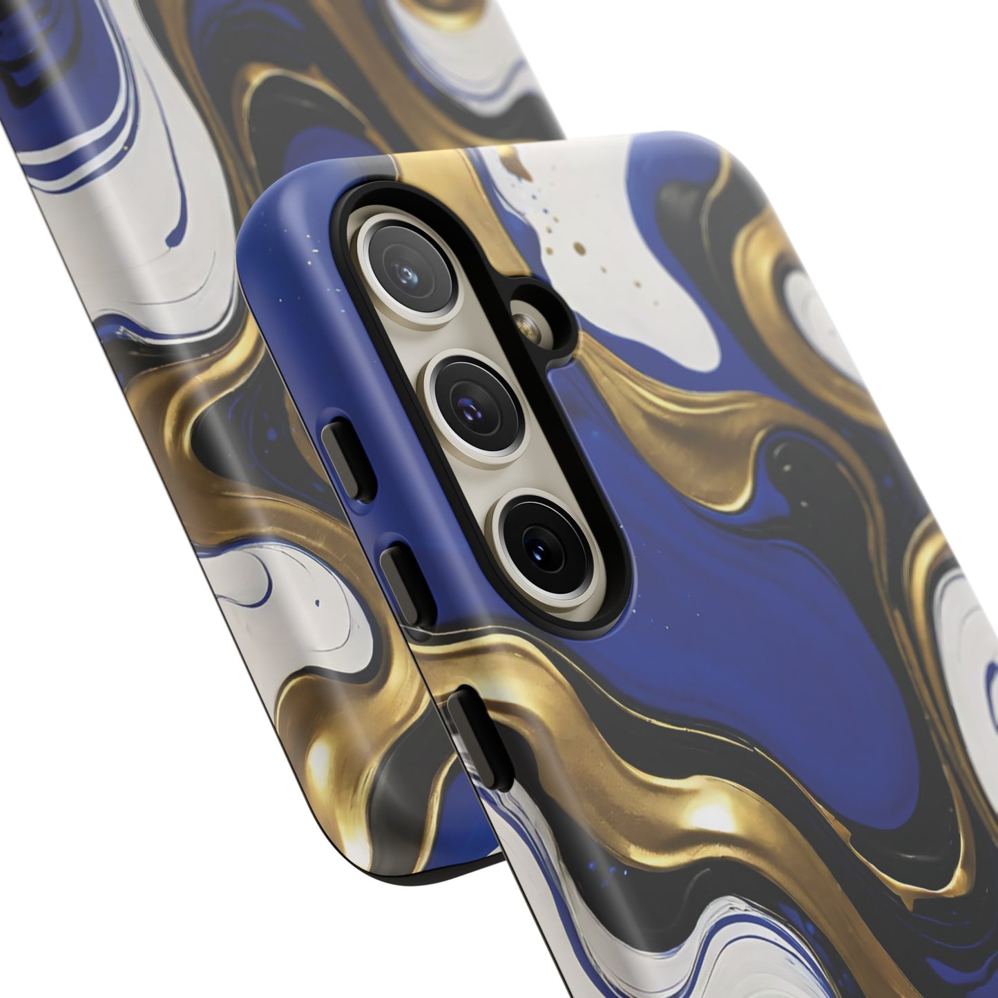 Blue and Gold Swirl 03