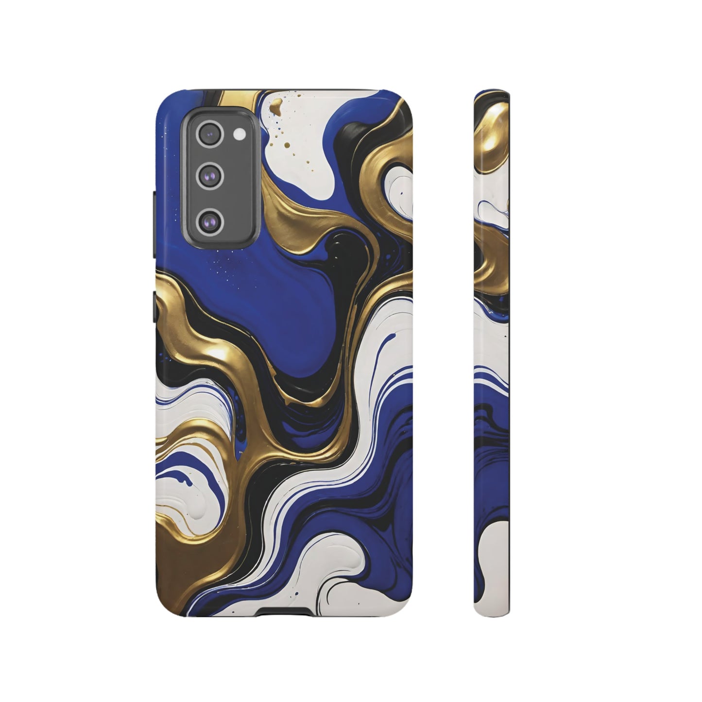 Blue and Gold Swirl 03