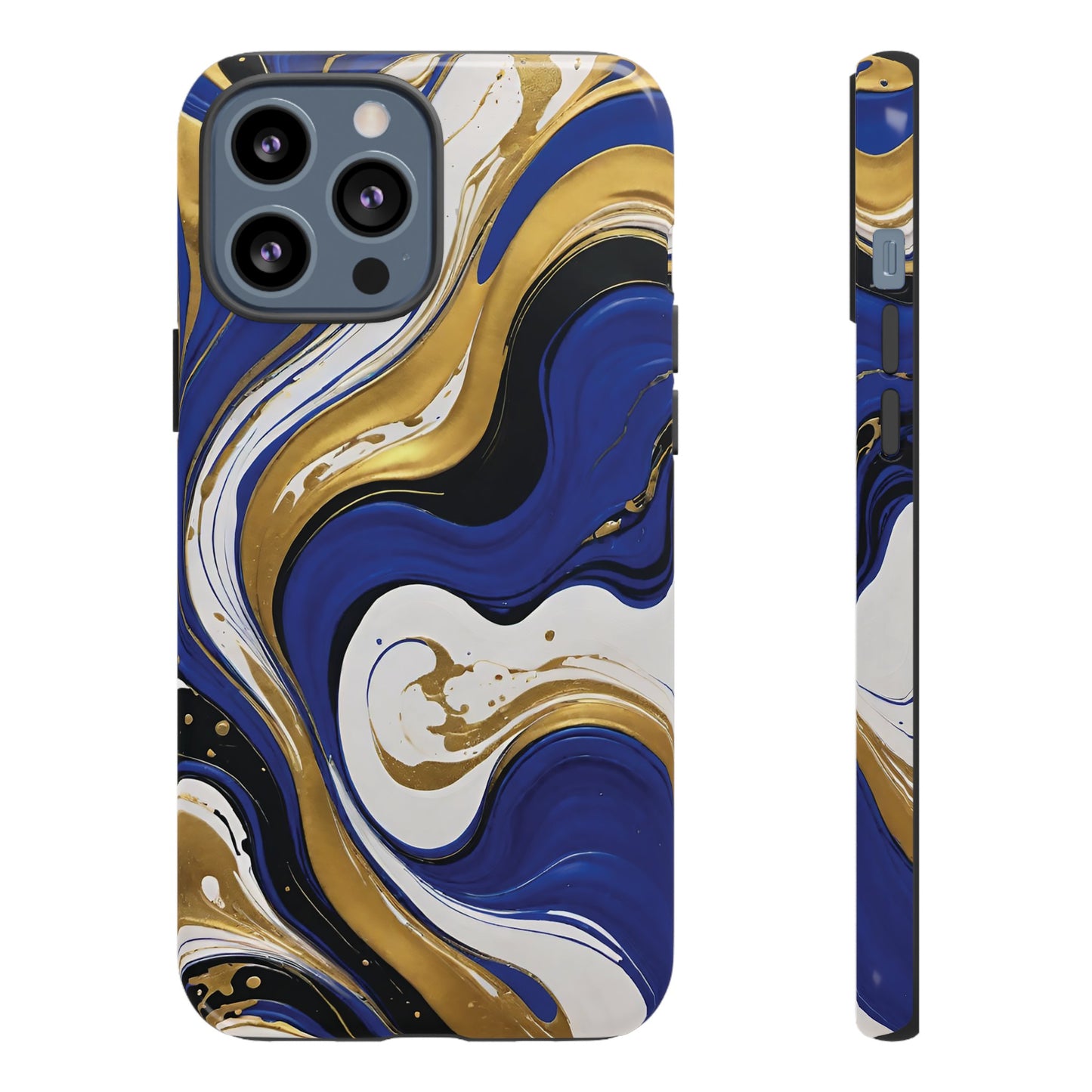 Blue and Gold Swirl 02