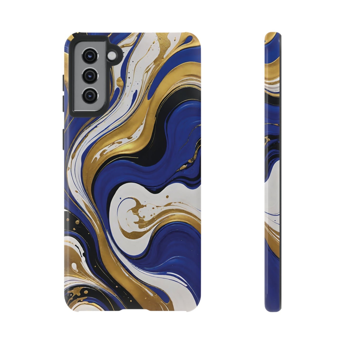 Blue and Gold Swirl 02
