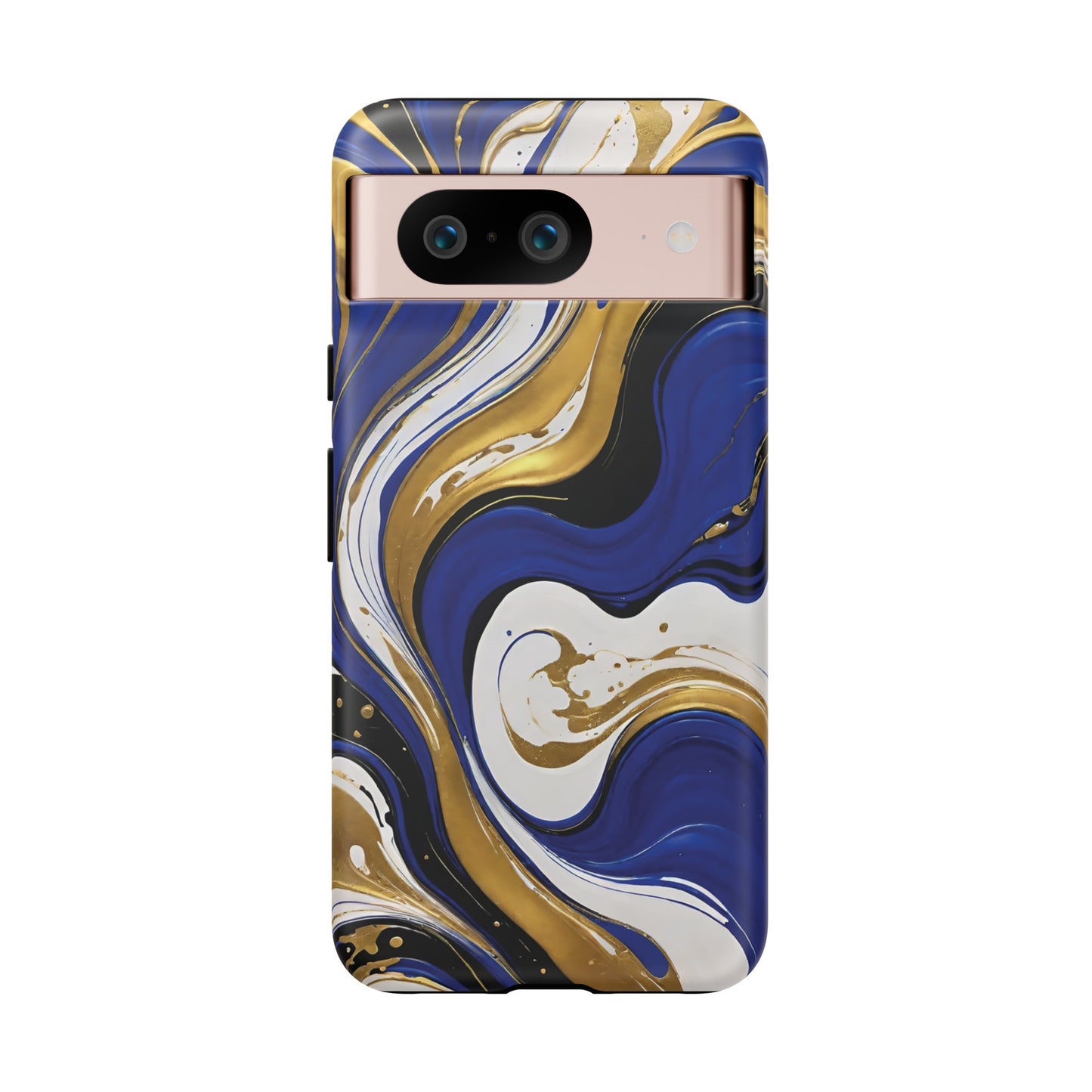 Blue and Gold Swirl 02