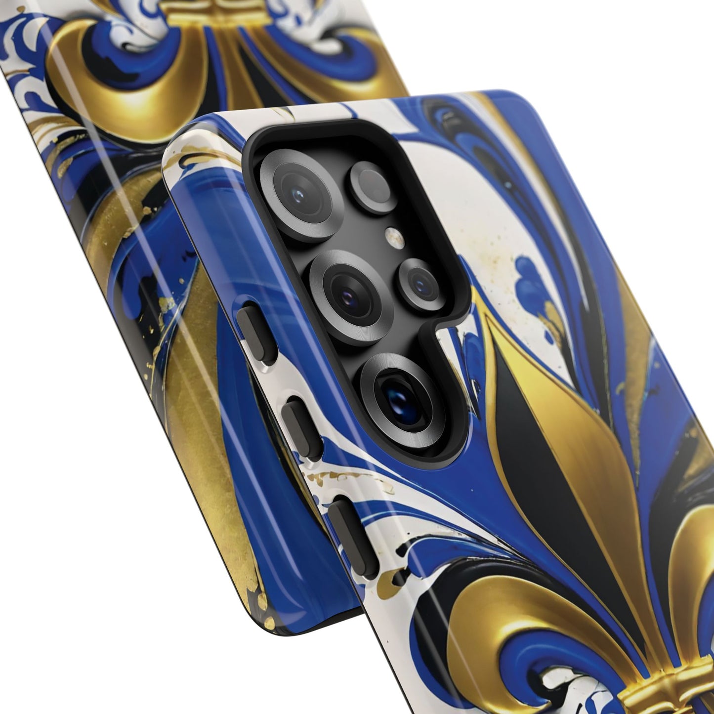 Blue and Gold Fleur-de-Lis 01