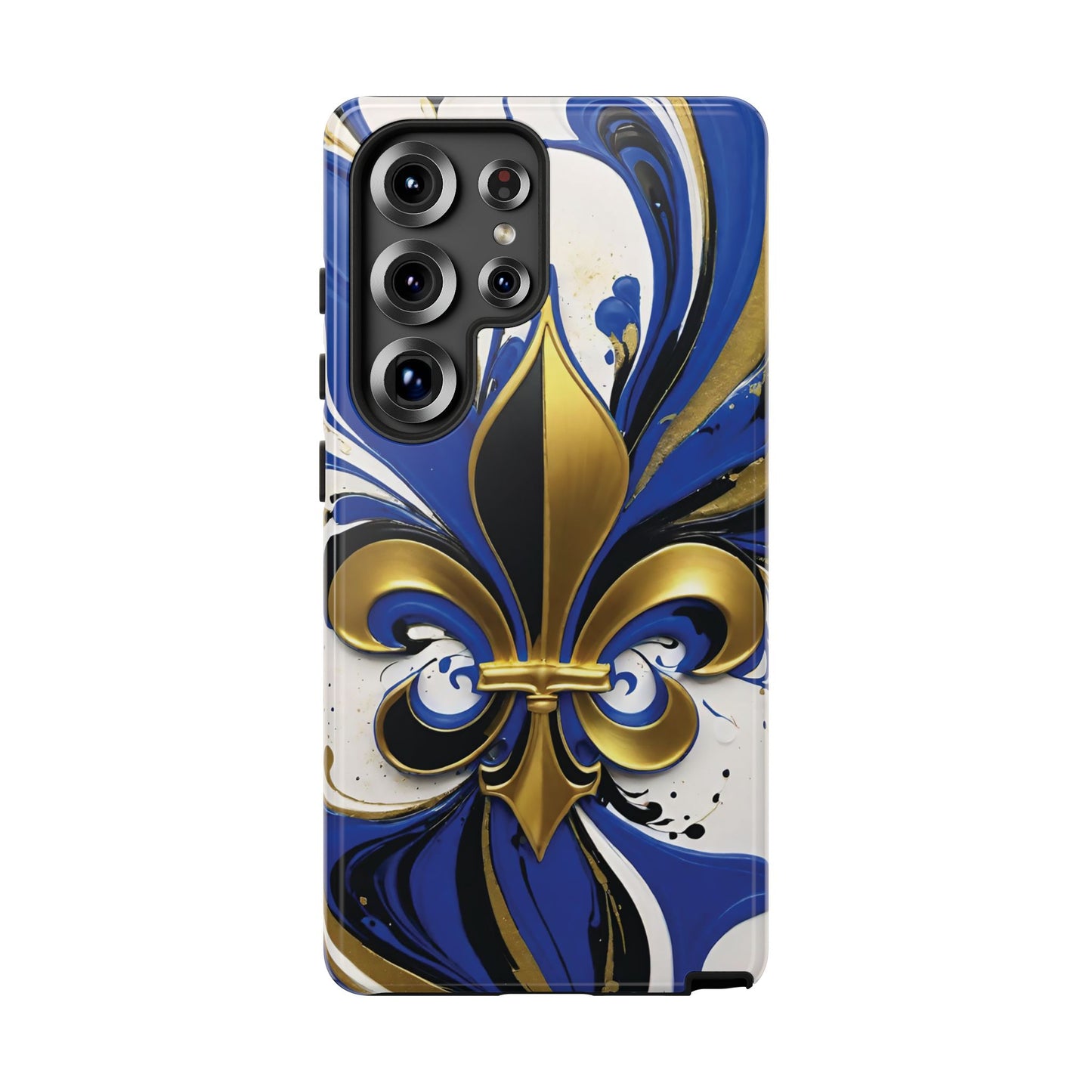 Blue and Gold Fleur-de-Lis 01