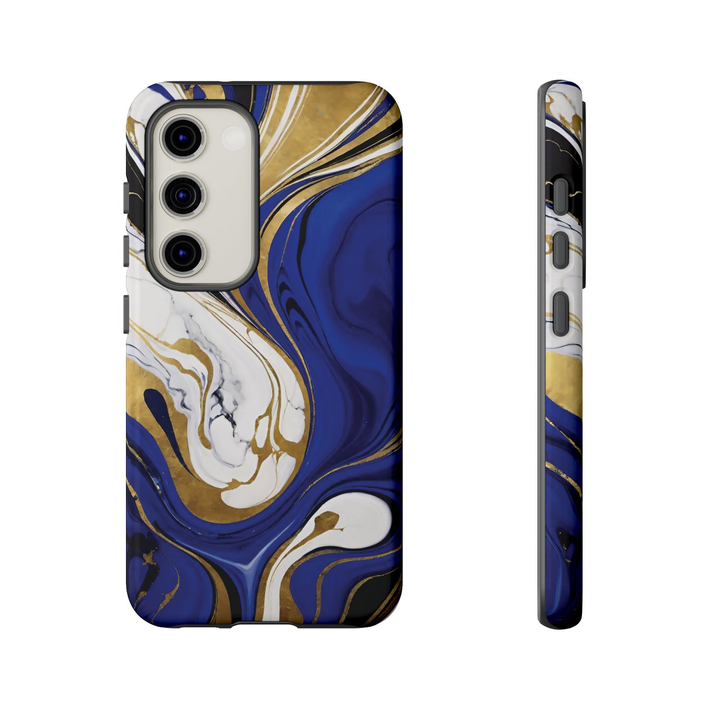 Blue and Gold Swirl 01