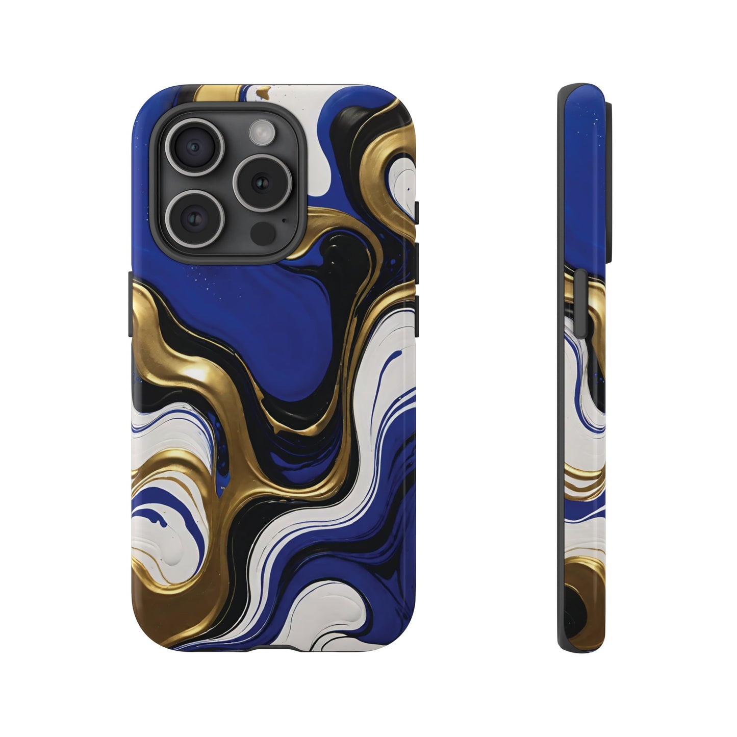 Blue and Gold Swirl 03