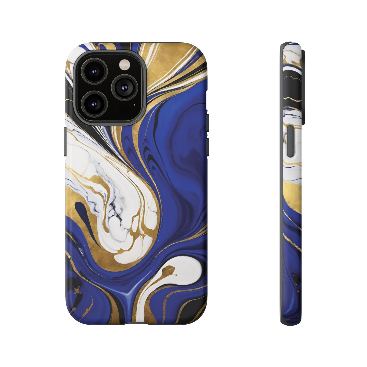 Blue and Gold Swirl 01