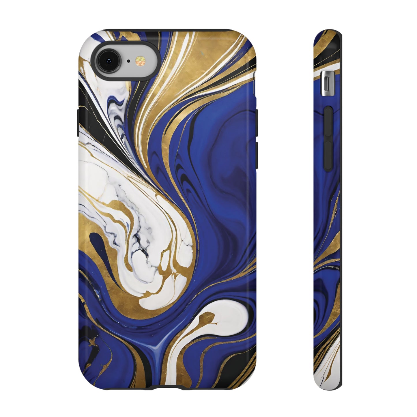 Blue and Gold Swirl 01