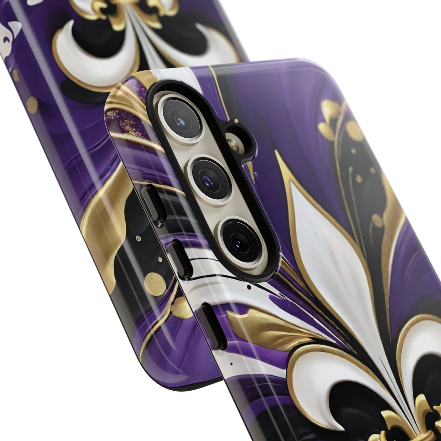 Purple and Gold Fleur-de-Lis 03