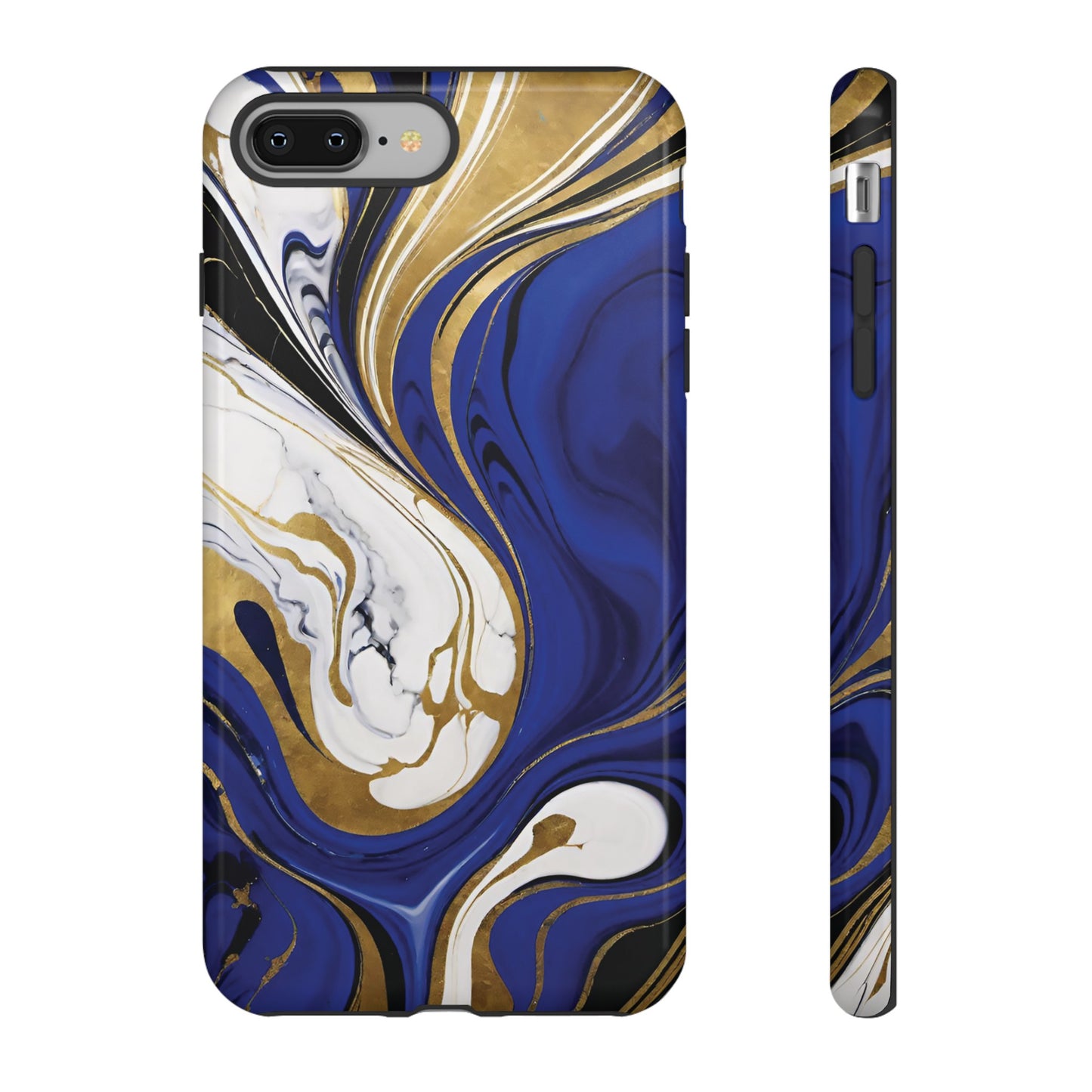 Blue and Gold Swirl 01