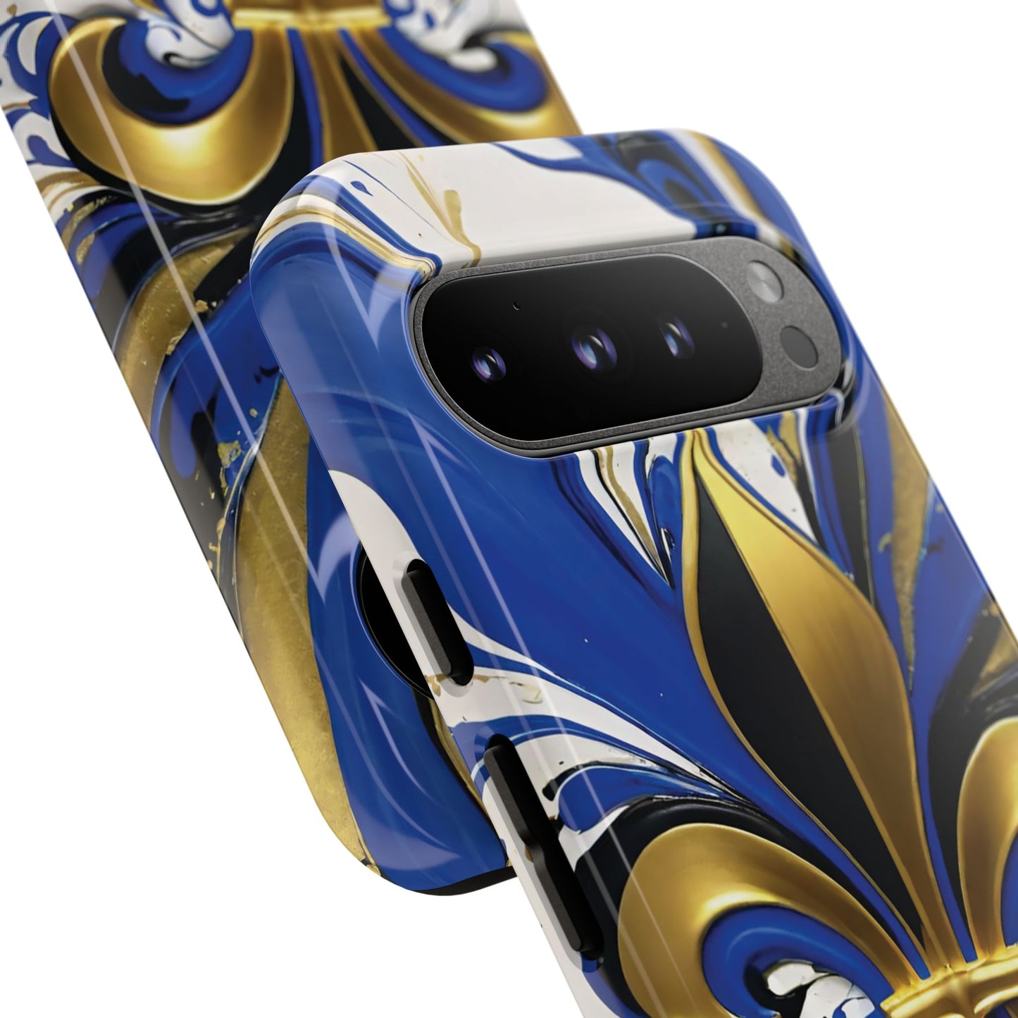 Blue and Gold Fleur-de-Lis 01
