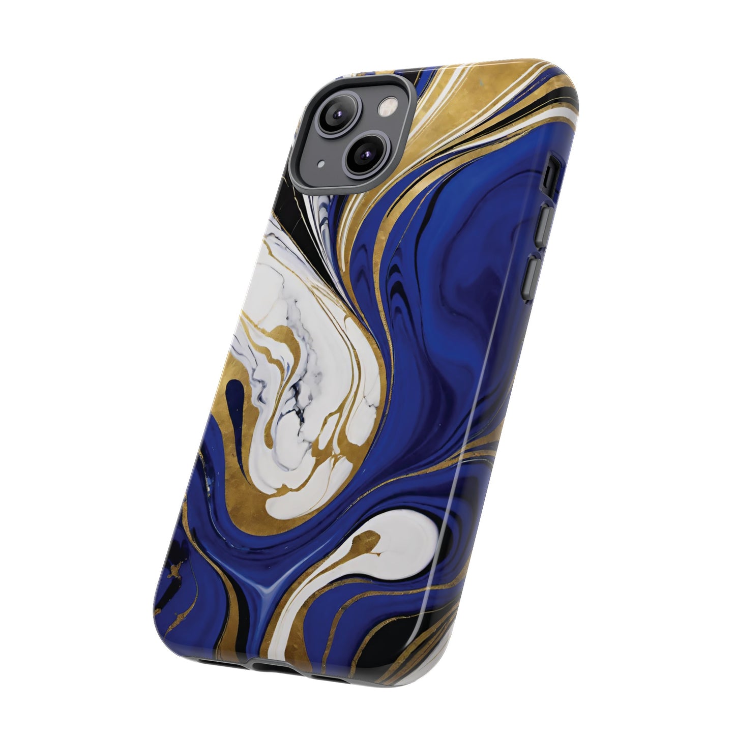 Blue and Gold Swirl 01