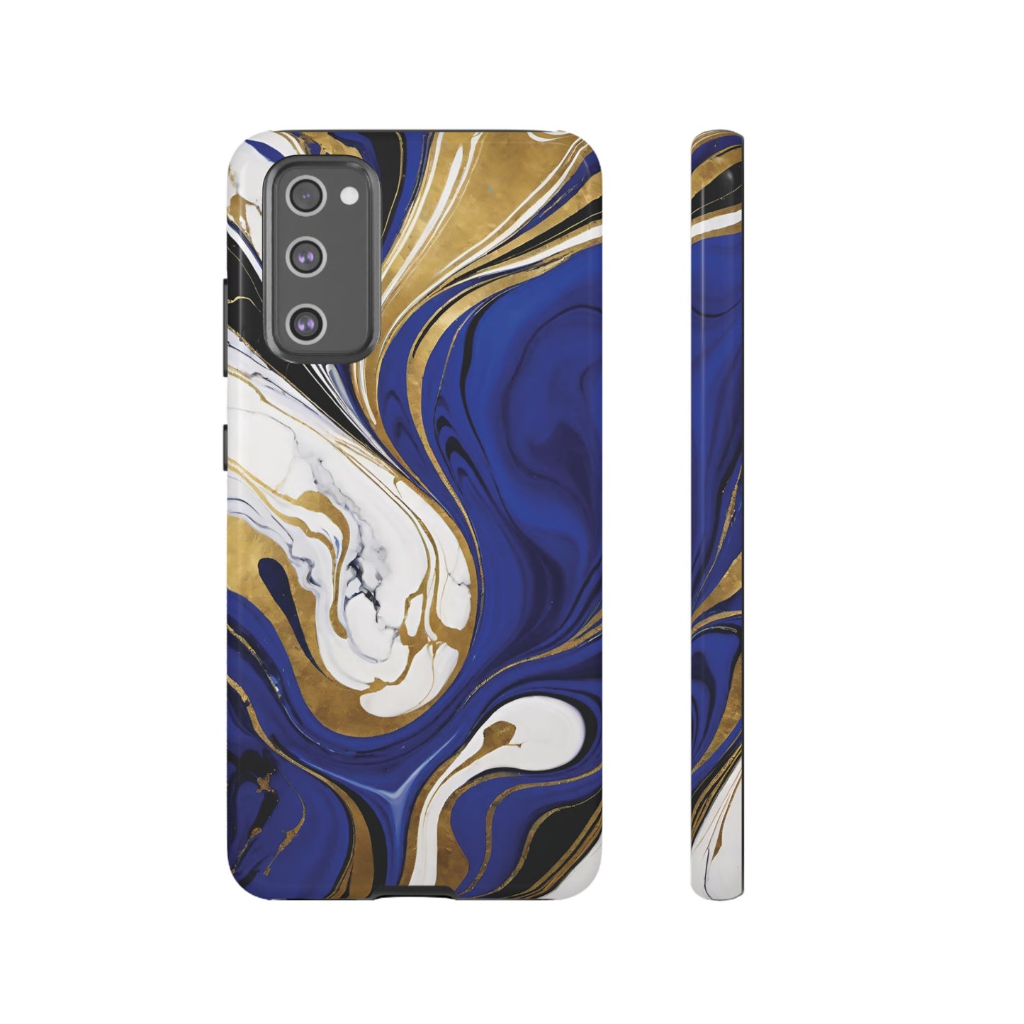 Blue and Gold Swirl 01