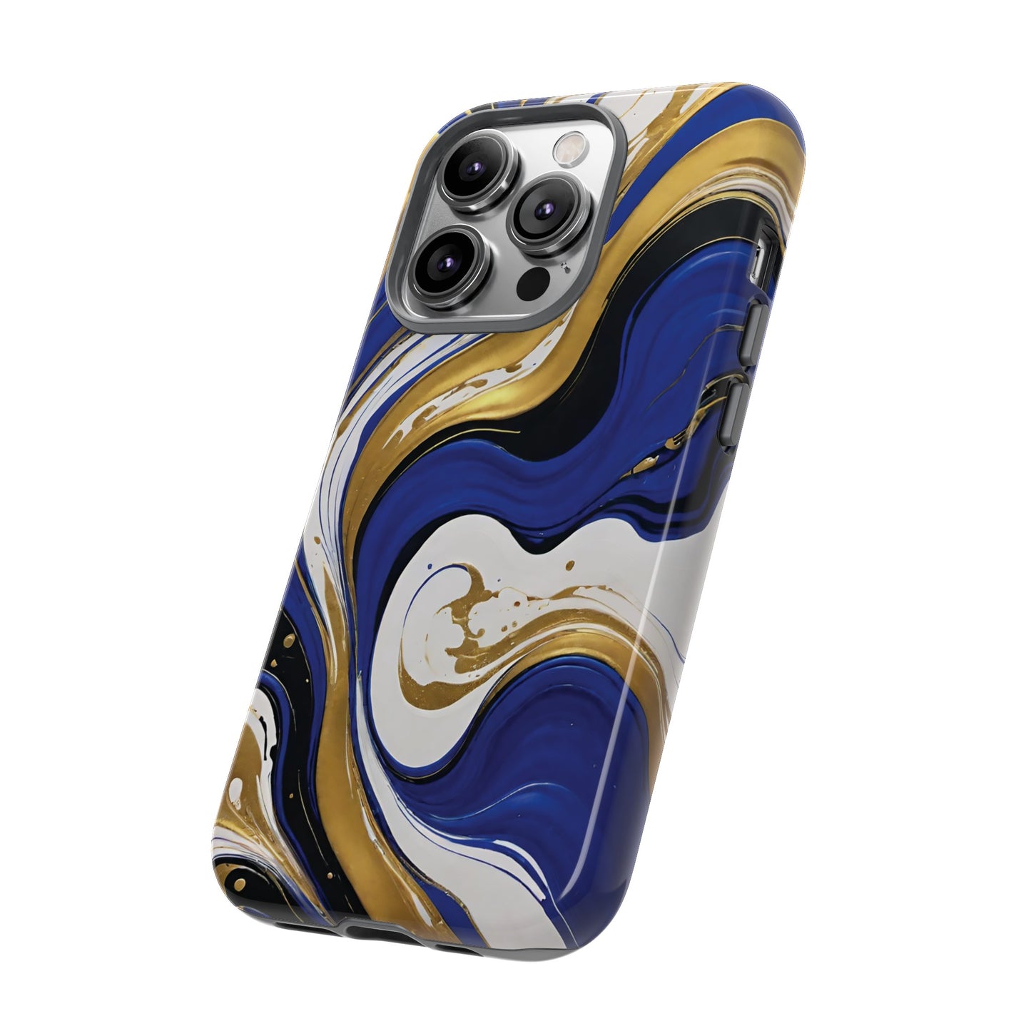 Blue and Gold Swirl 02