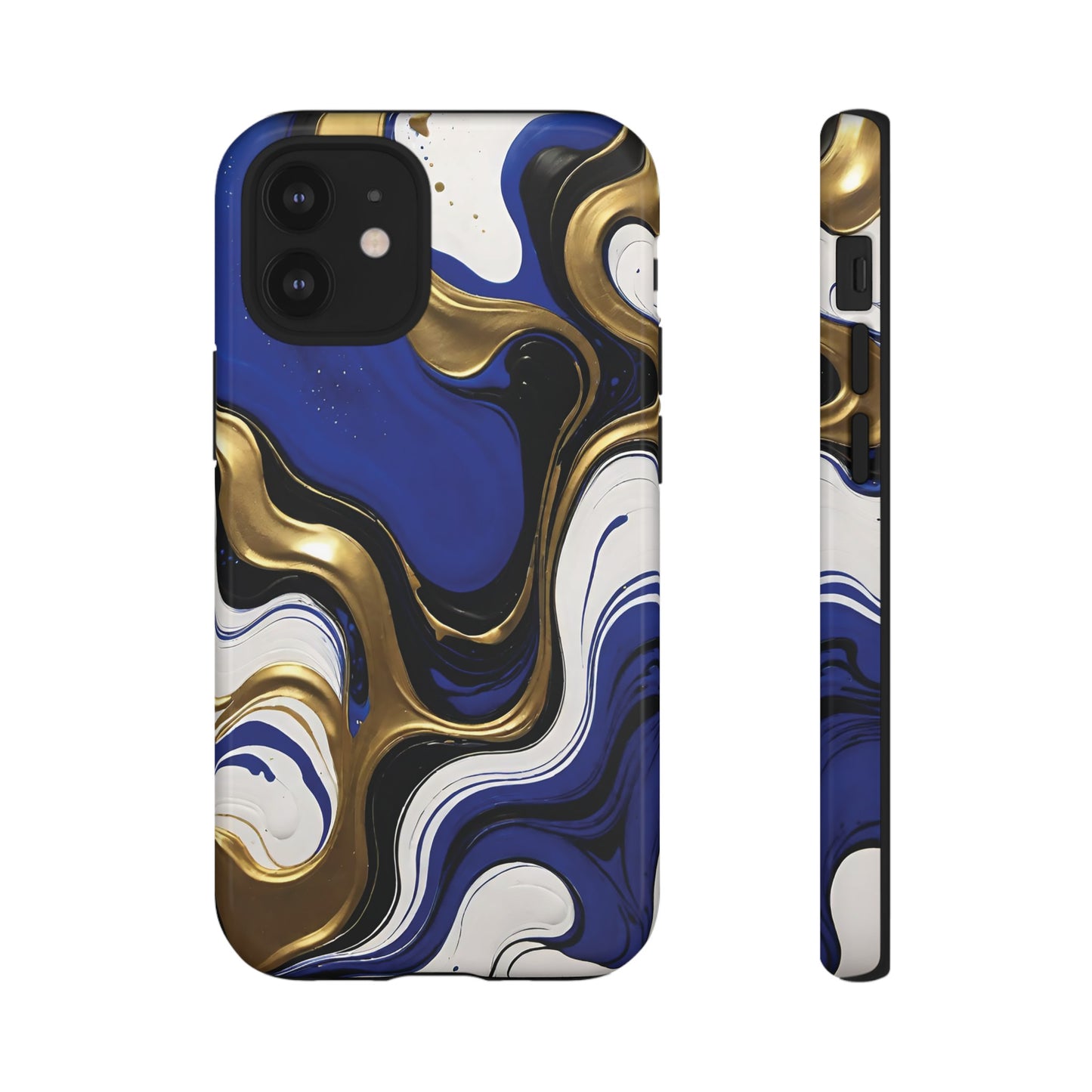 Blue and Gold Swirl 03