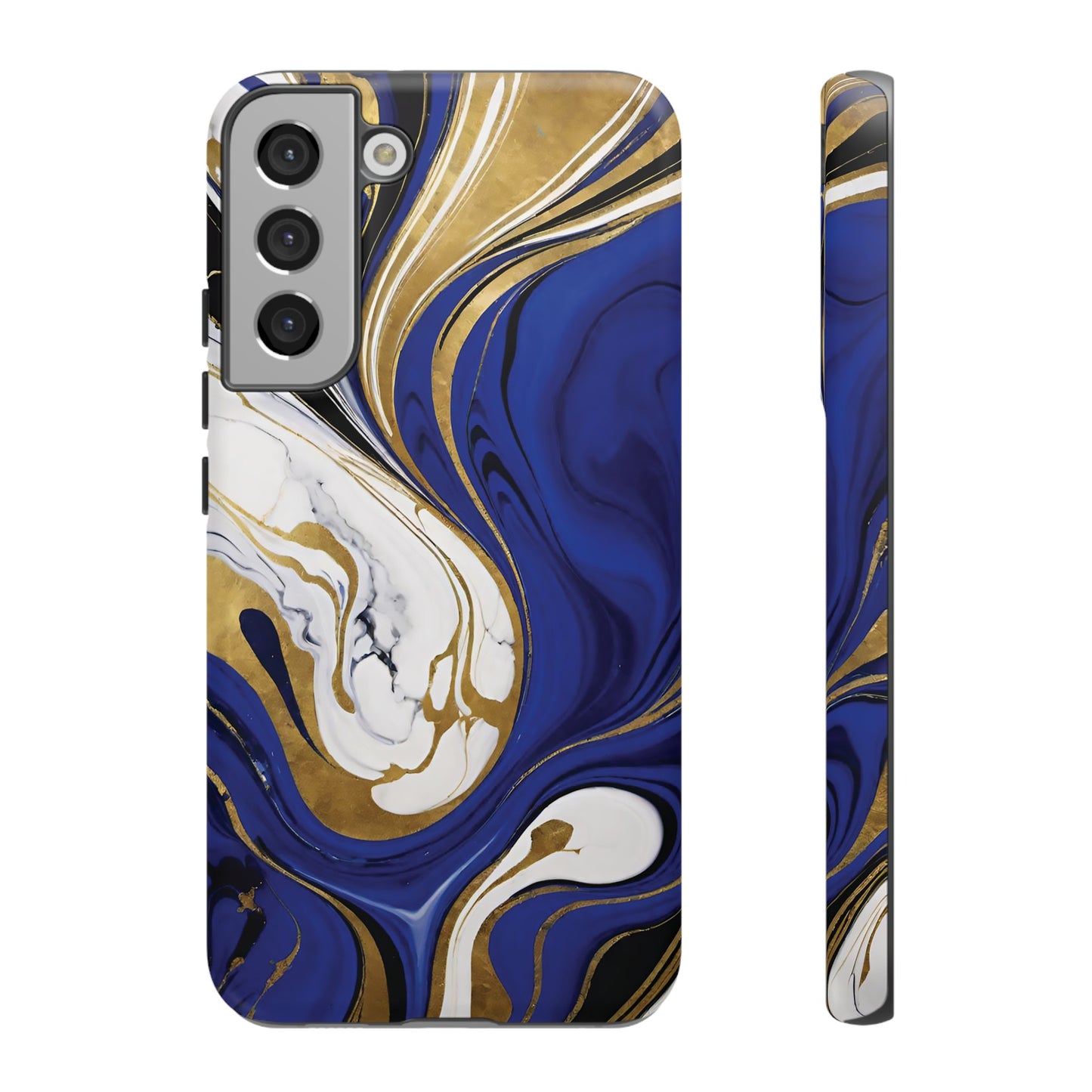 Blue and Gold Swirl 01