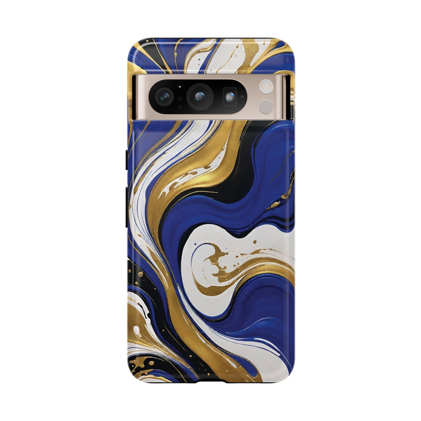 Blue and Gold Swirl 02
