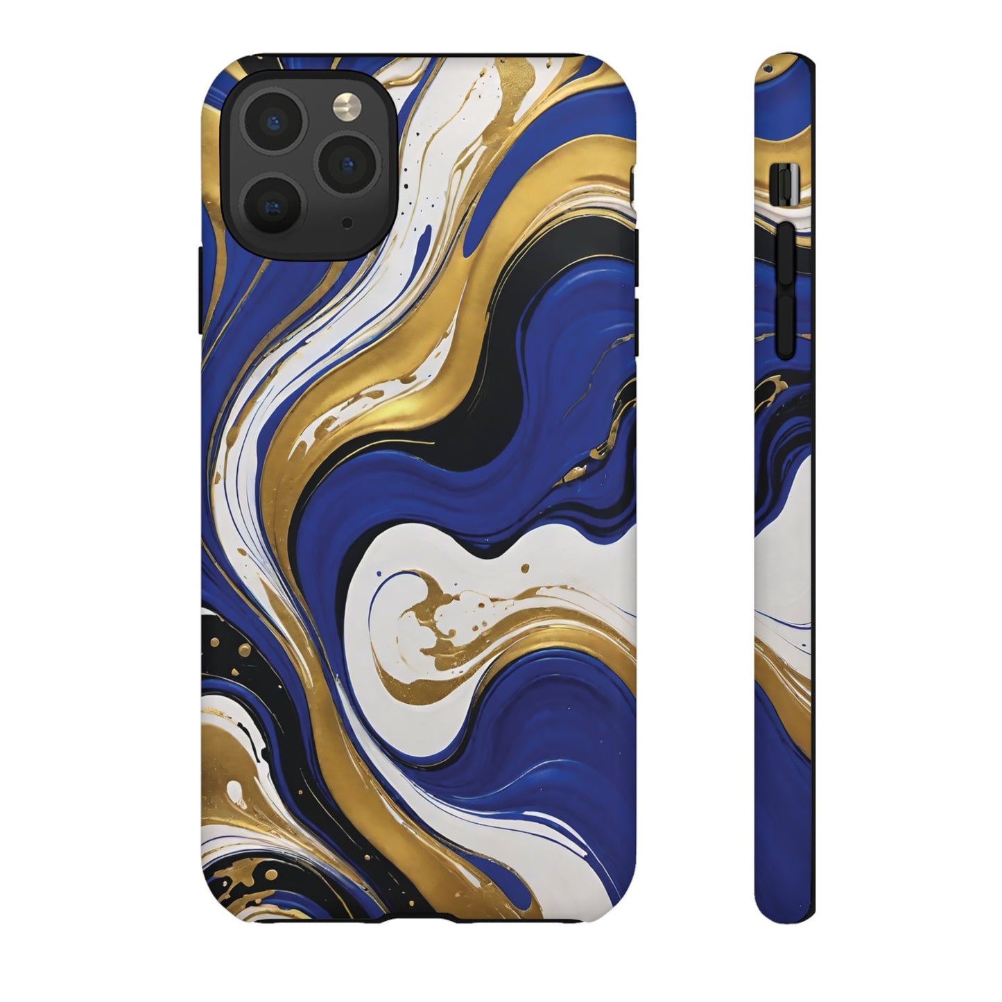 Blue and Gold Swirl 02