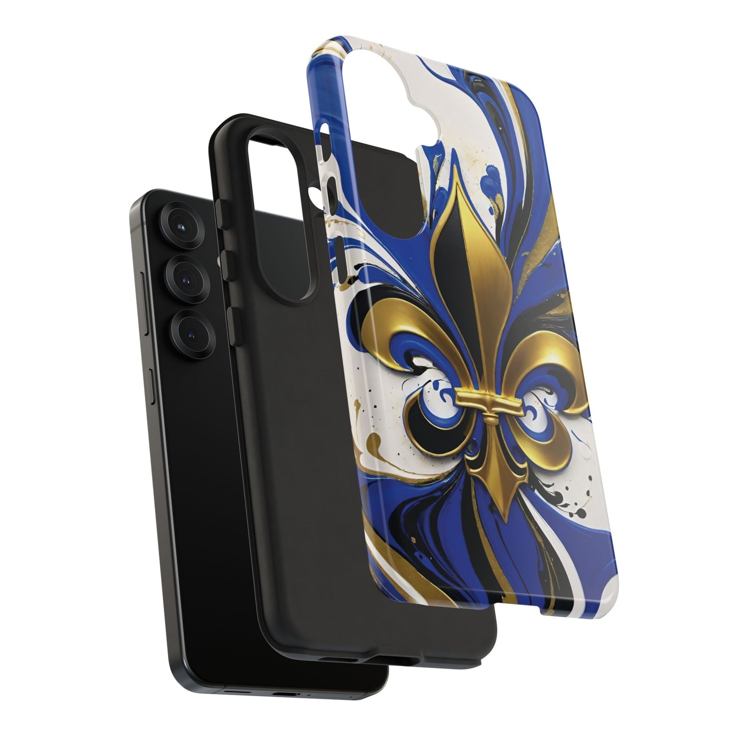 Blue and Gold Fleur-de-Lis 01