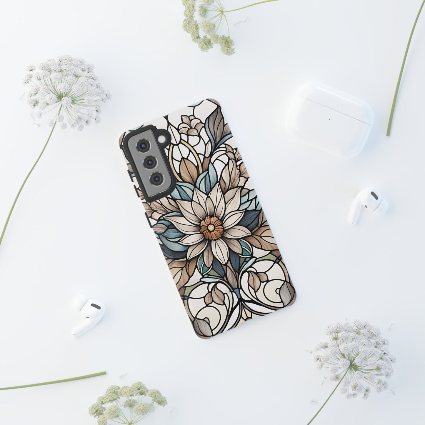 Stained Glass Floral Series 01