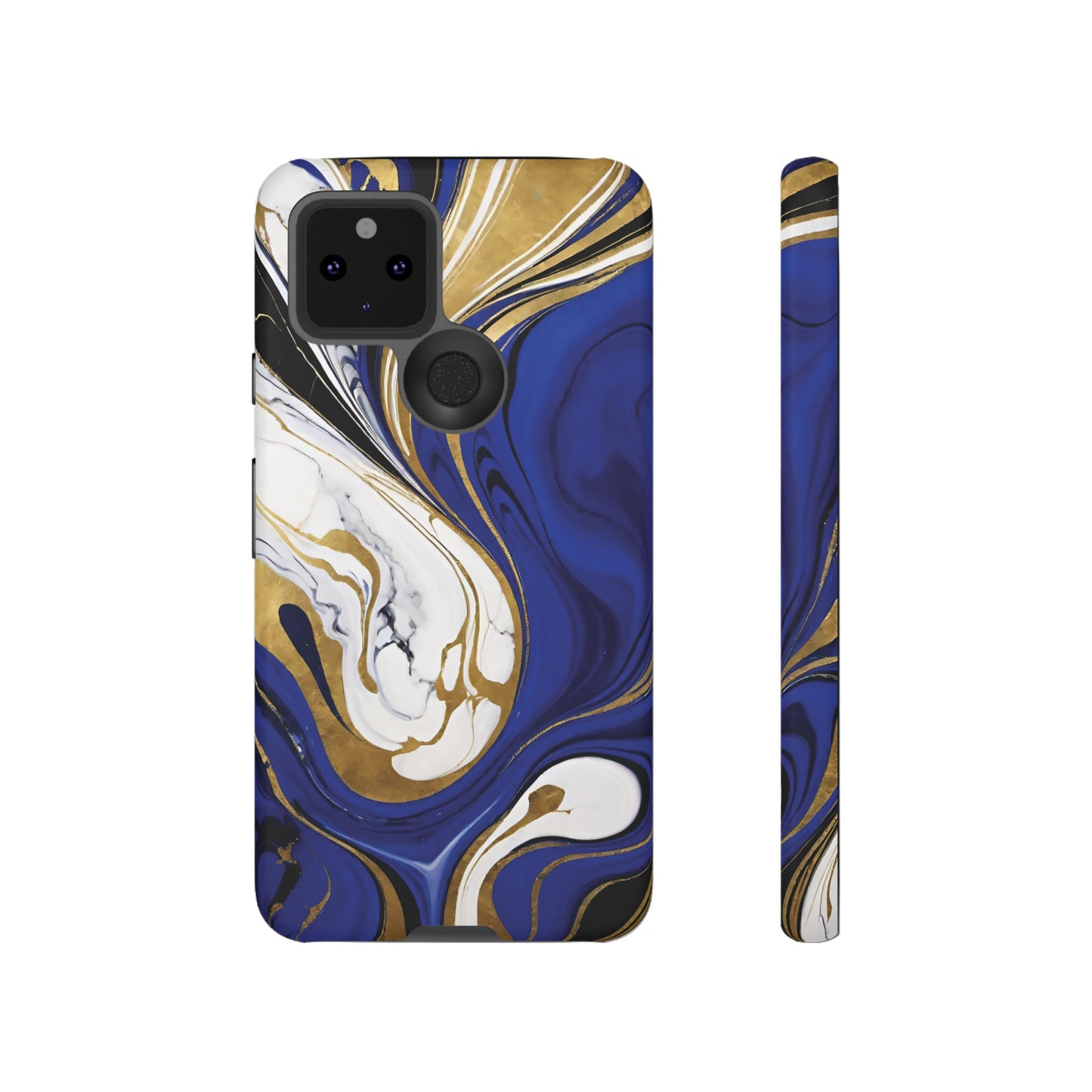 Blue and Gold Swirl 01