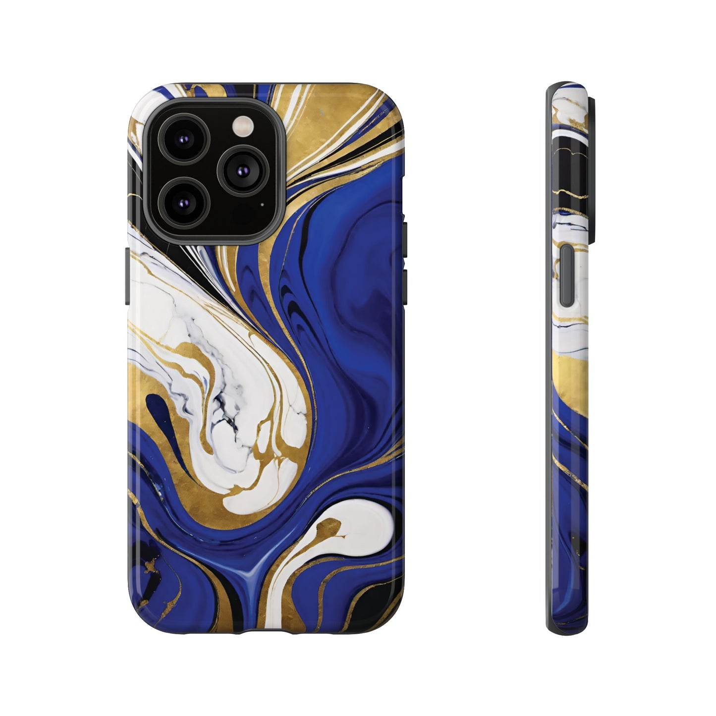 Blue and Gold Swirl 01