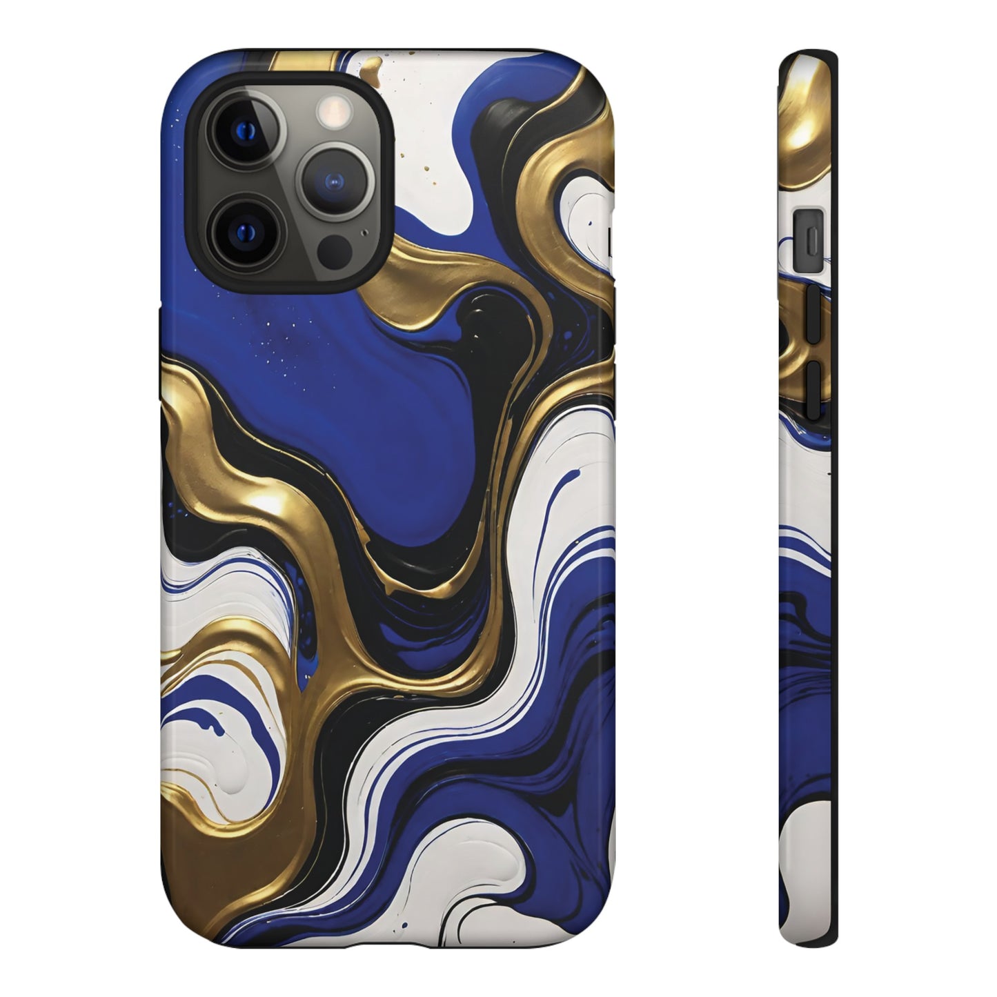 Blue and Gold Swirl 03