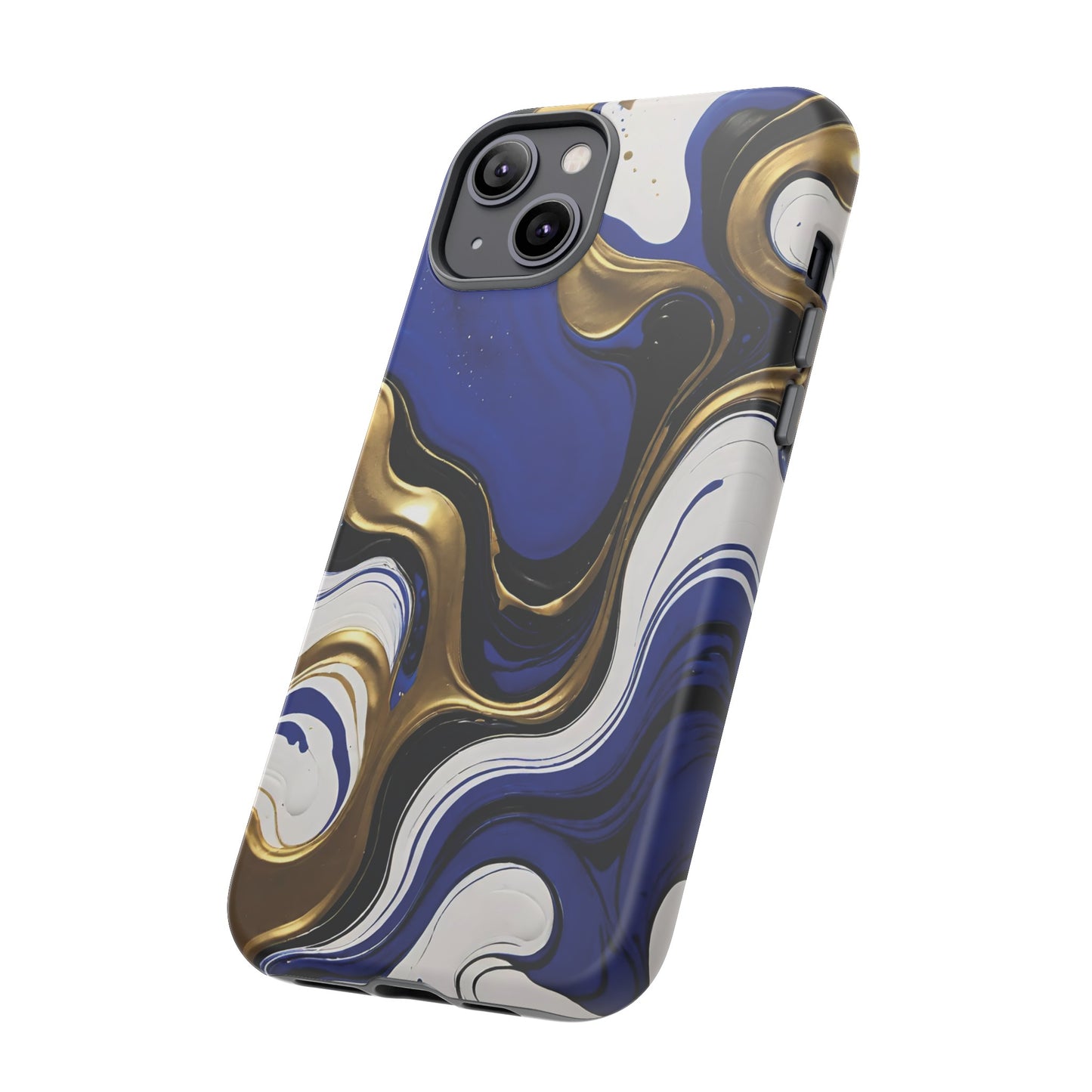 Blue and Gold Swirl 03