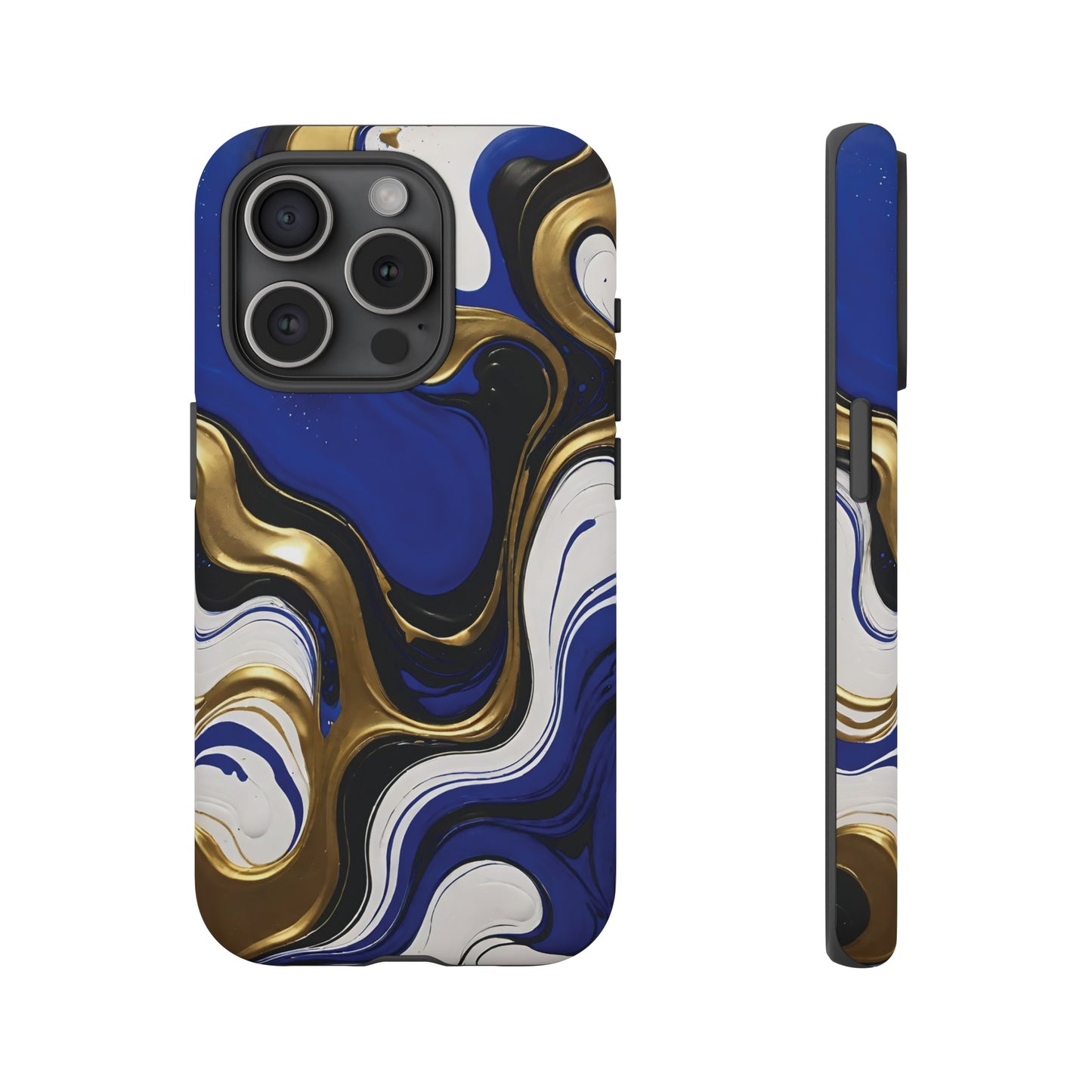 Blue and Gold Swirl 03