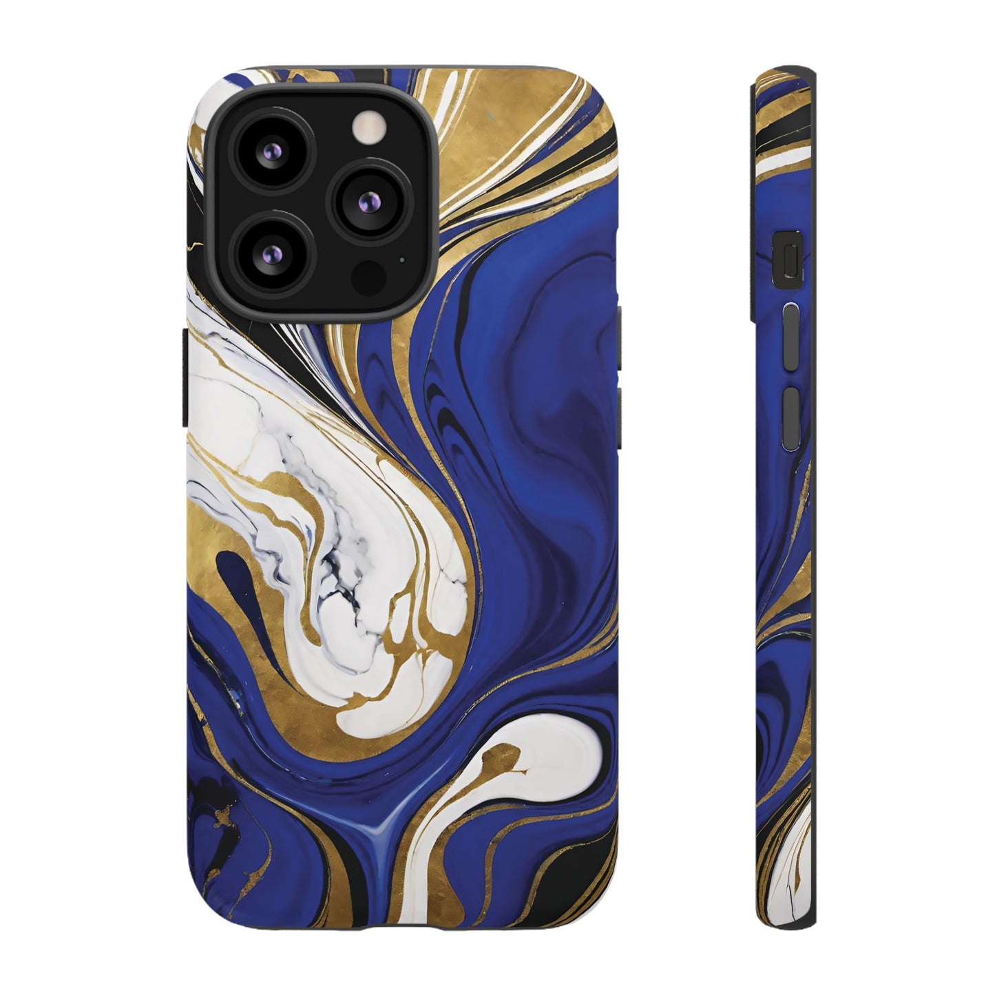 Blue and Gold Swirl 01