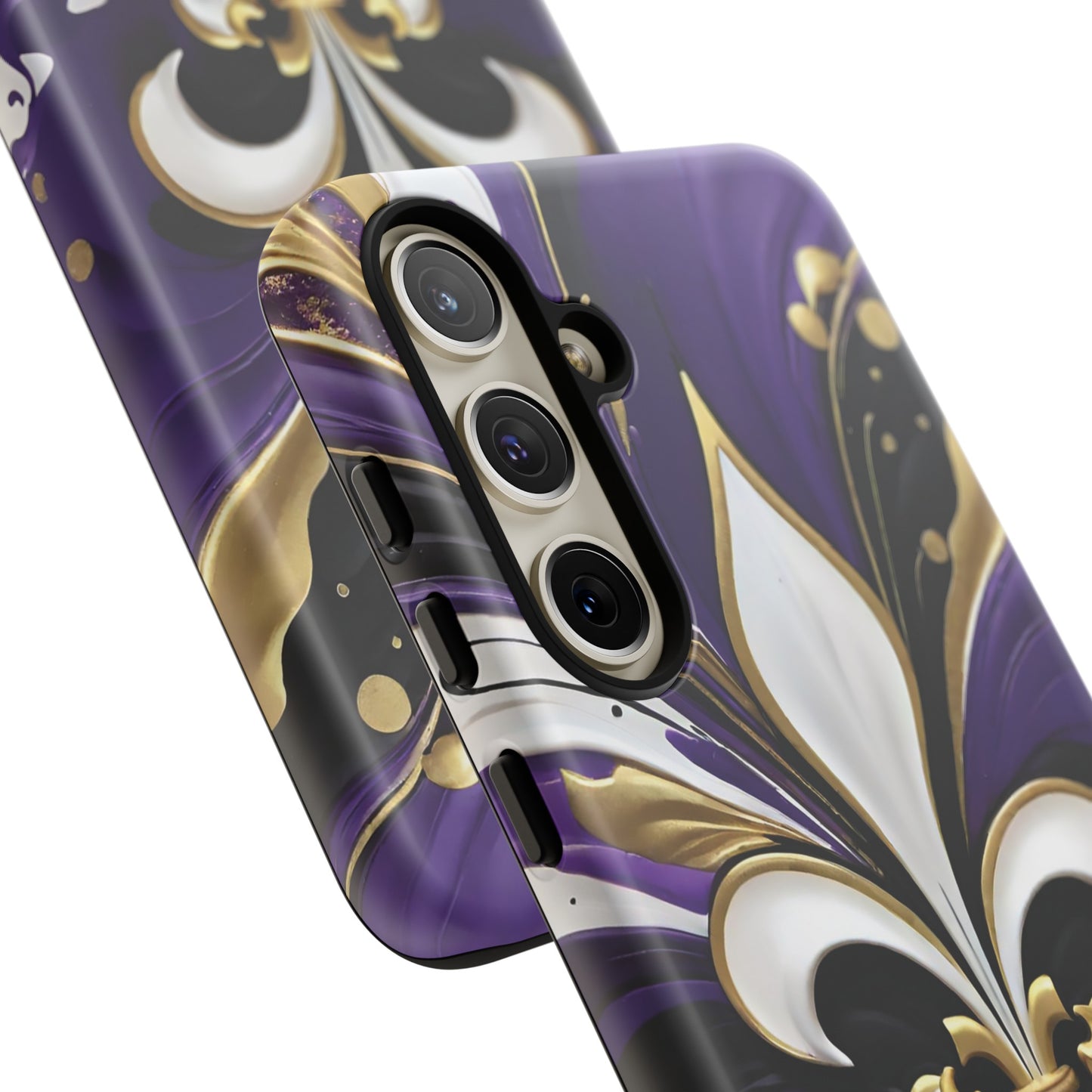 Purple and Gold Fleur-de-Lis 03