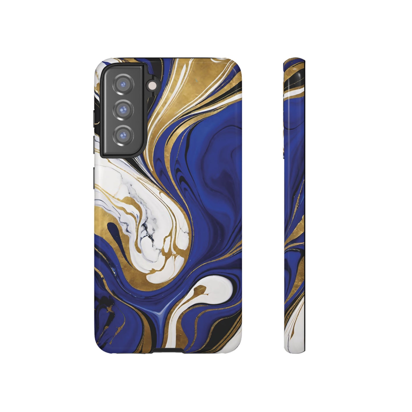 Blue and Gold Swirl 01
