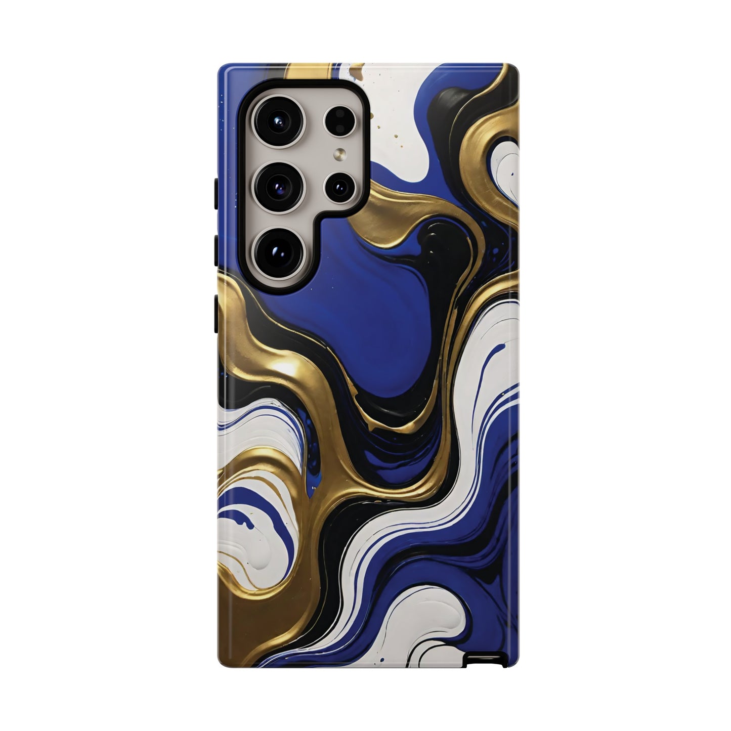 Blue and Gold Swirl 03