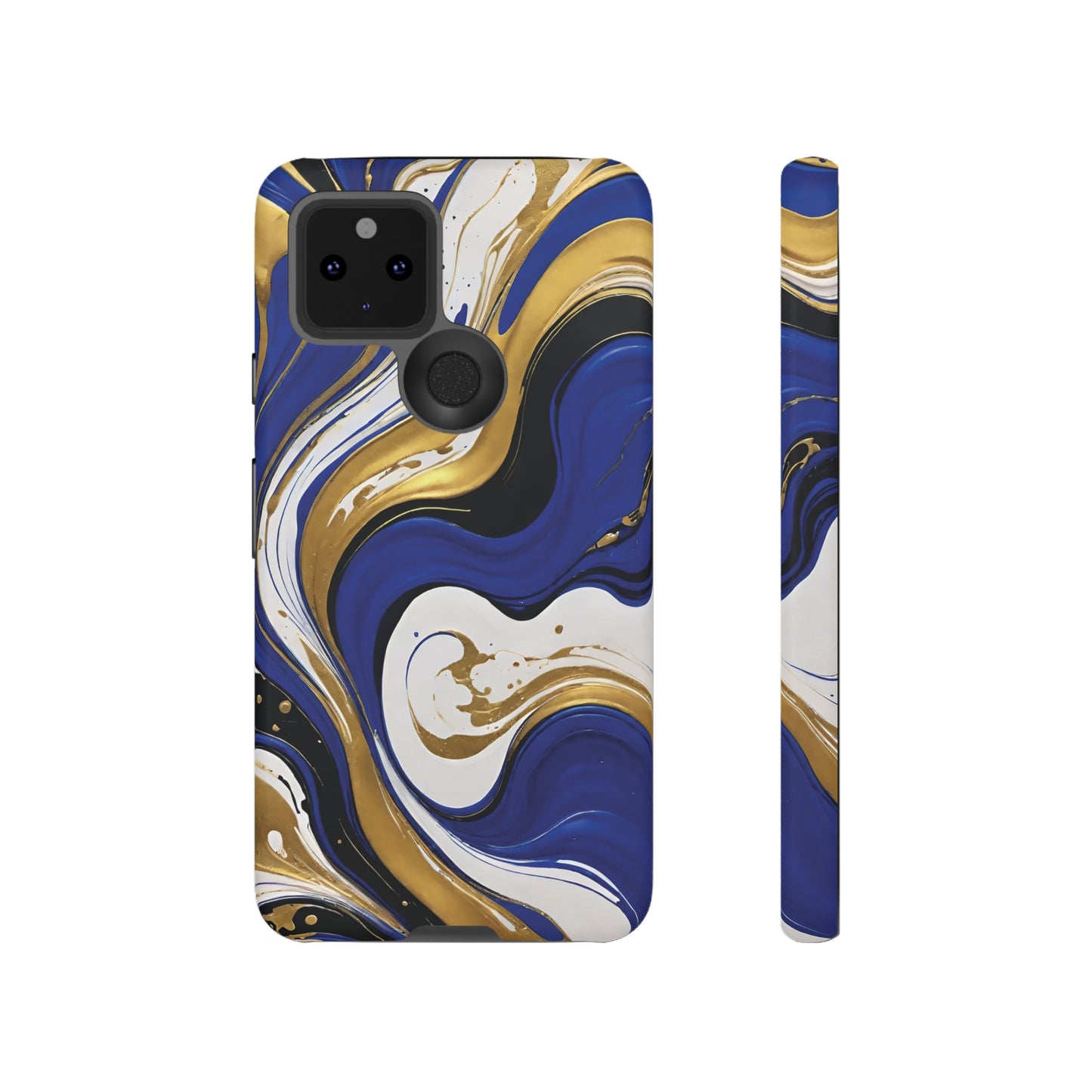 Blue and Gold Swirl 02