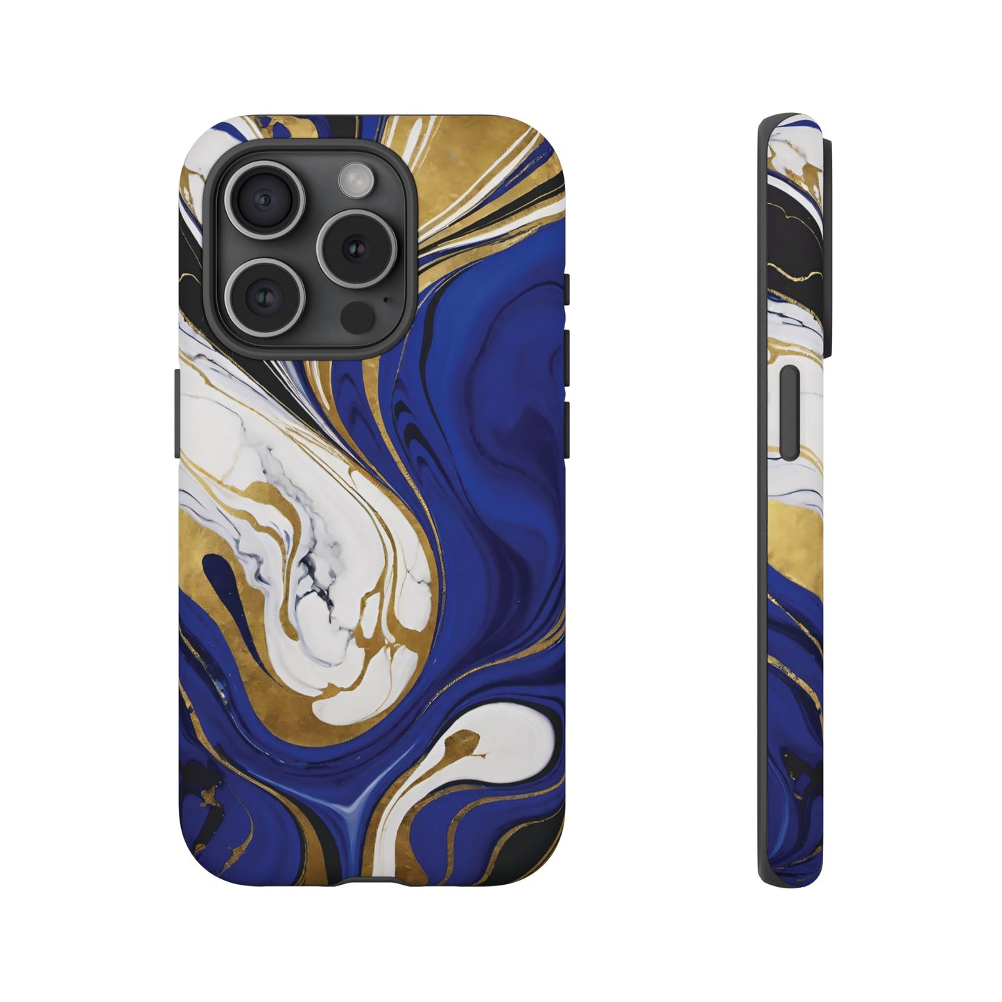 Blue and Gold Swirl 01