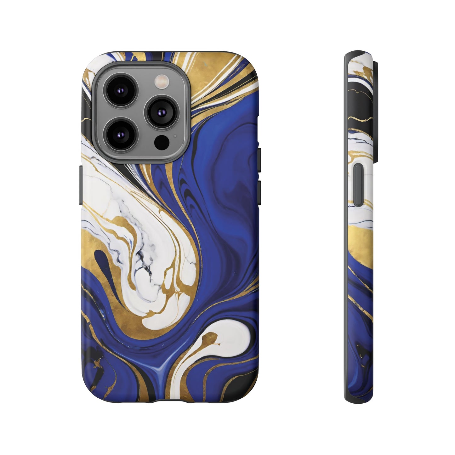Blue and Gold Swirl 01