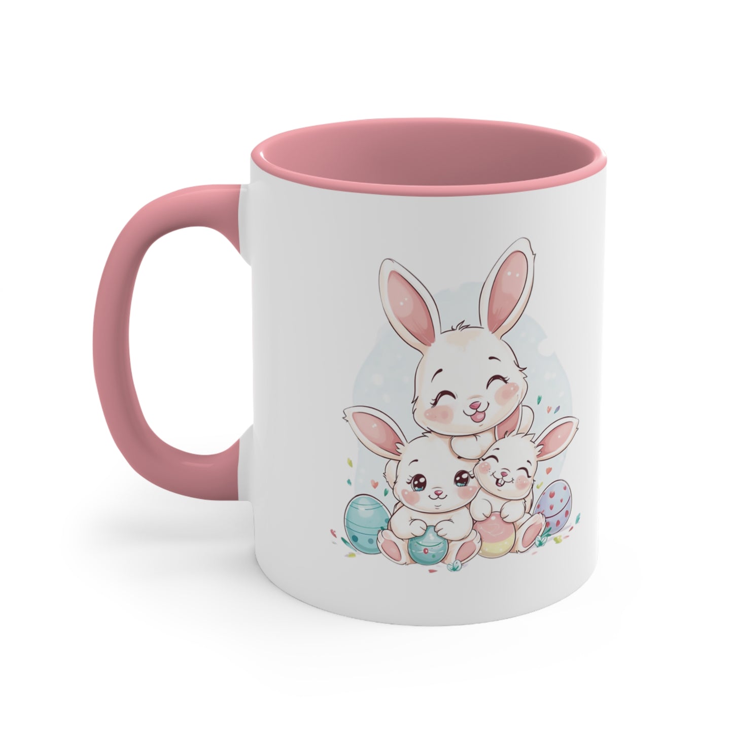 Somebunny Loves You Color Accent Mug, 11oz - ShadowCrafts Studio