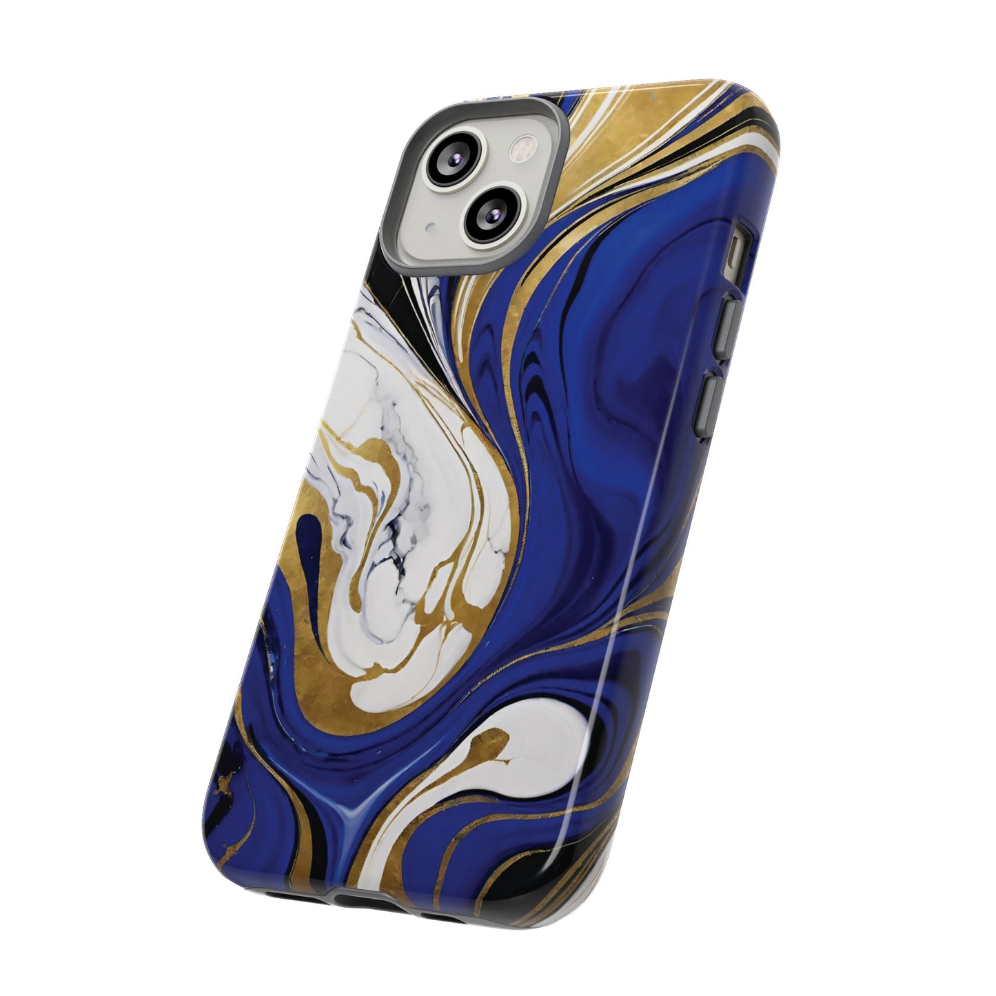 Blue and Gold Swirl 01